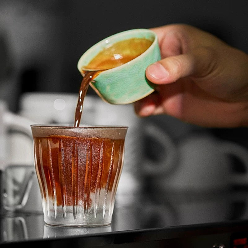 Crackled Glaze Ceramic Espresso Cup