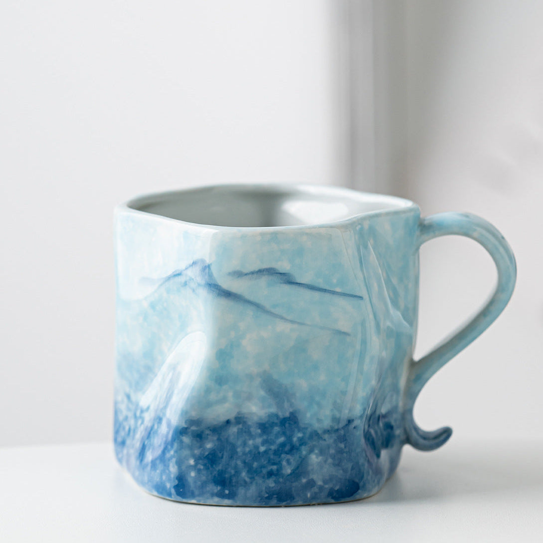 Hand-Painted Ceramic Coffee Mug