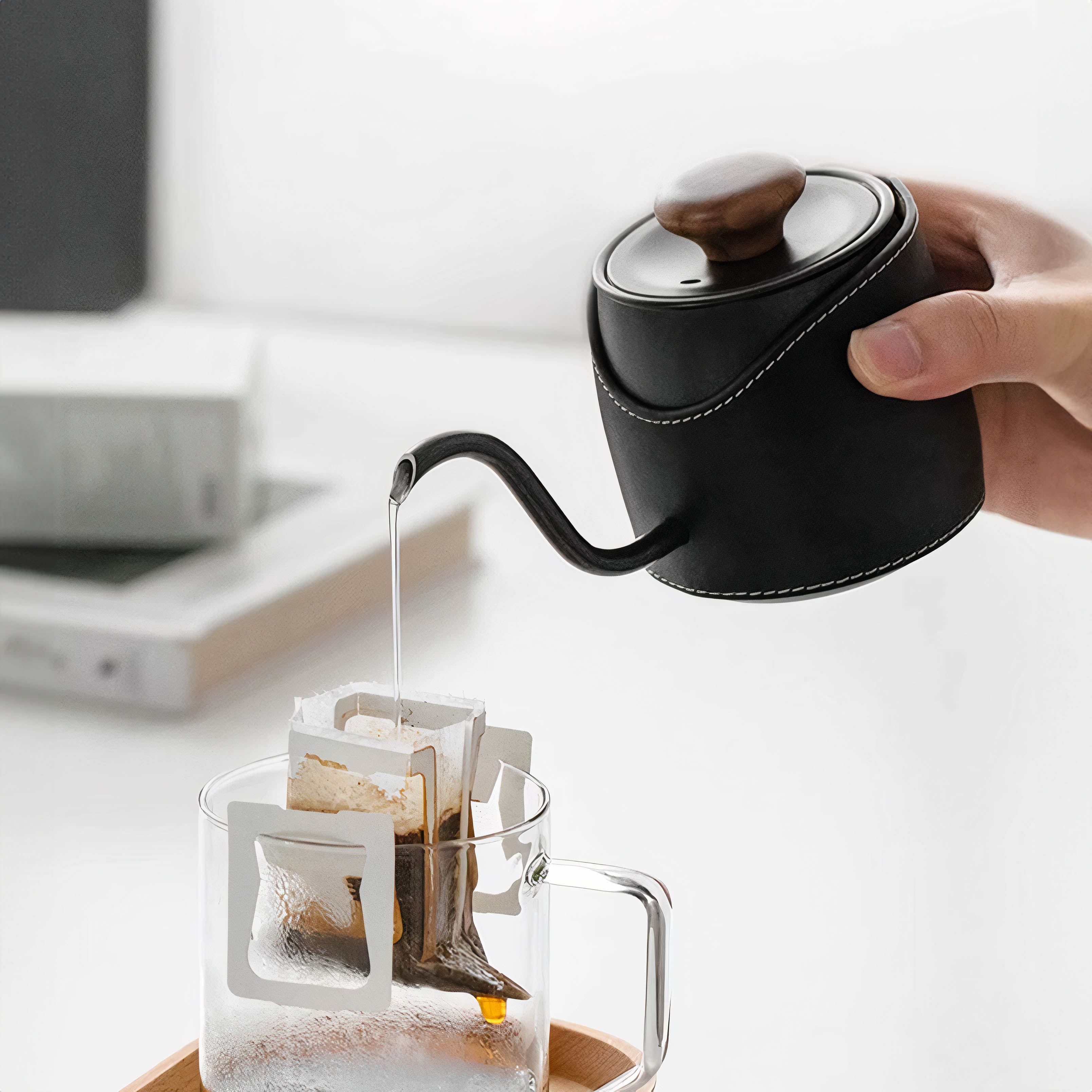 Mini Handleless Coffee Pot for Coffee Brew - Cafe De Kona - Lastaforest