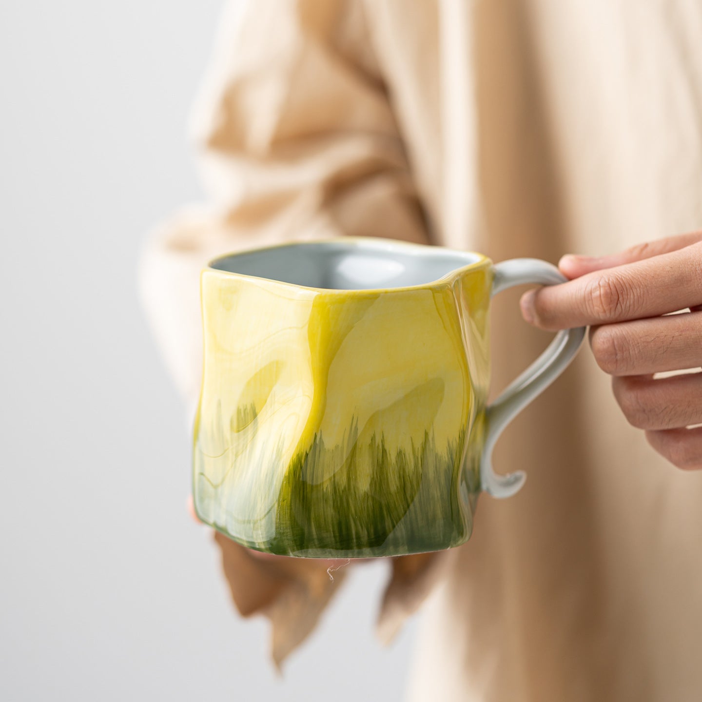 Hand-Painted Ceramic Coffee Mug