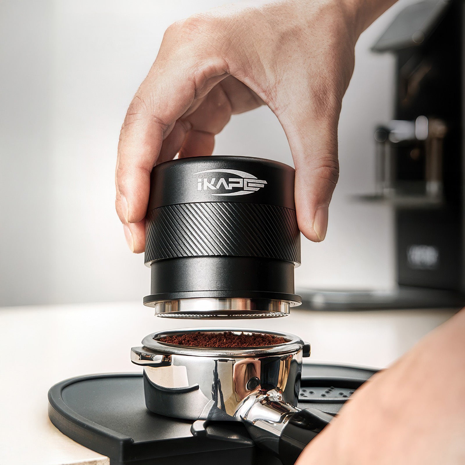 Espresso Kalibrierter Stampfer mit Federmechanismus