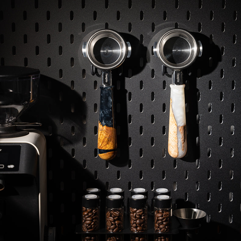 Walnut & Resin Handle Bottomless Portafilter