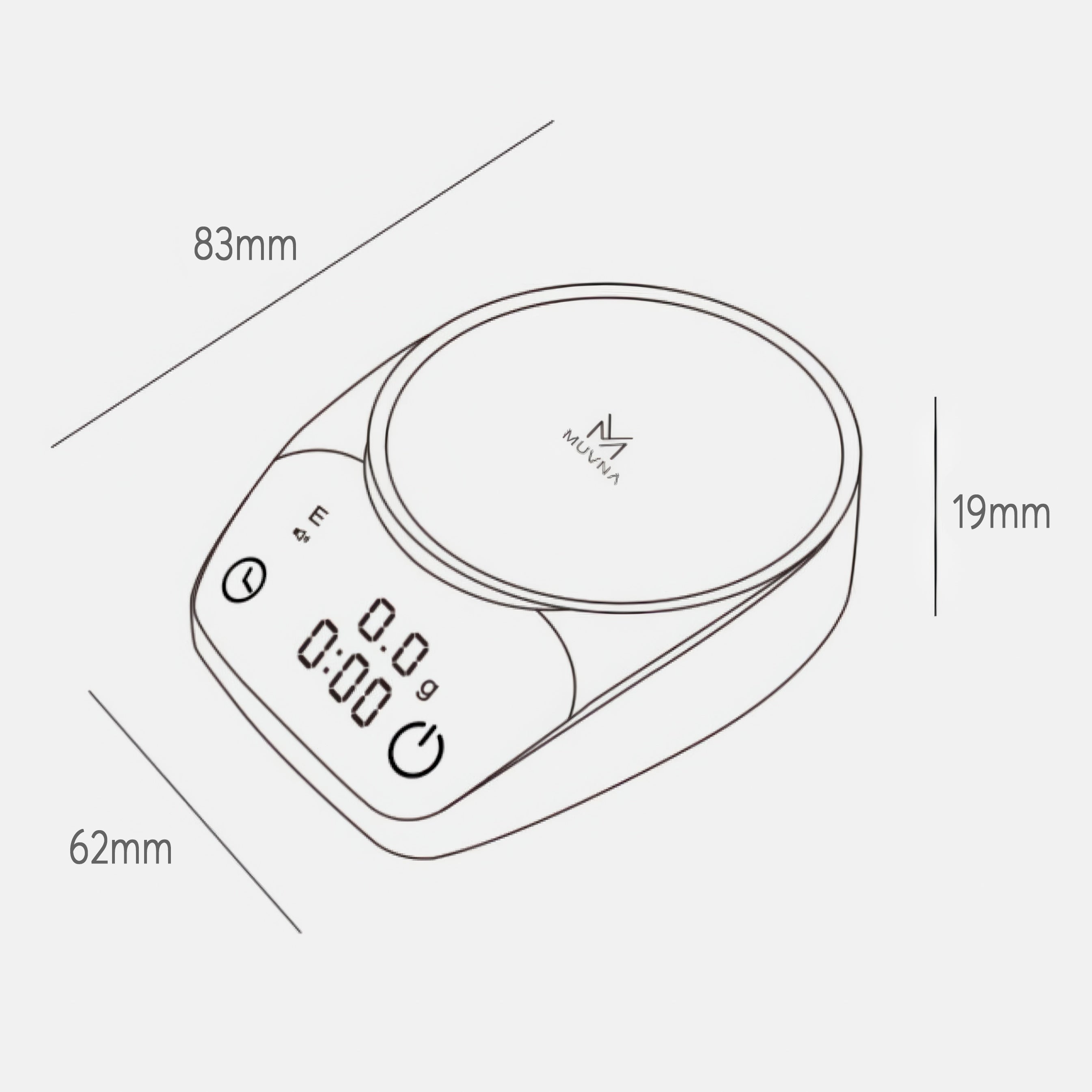 Portable Espresso Scale - Mini Electronic - Lastaforest