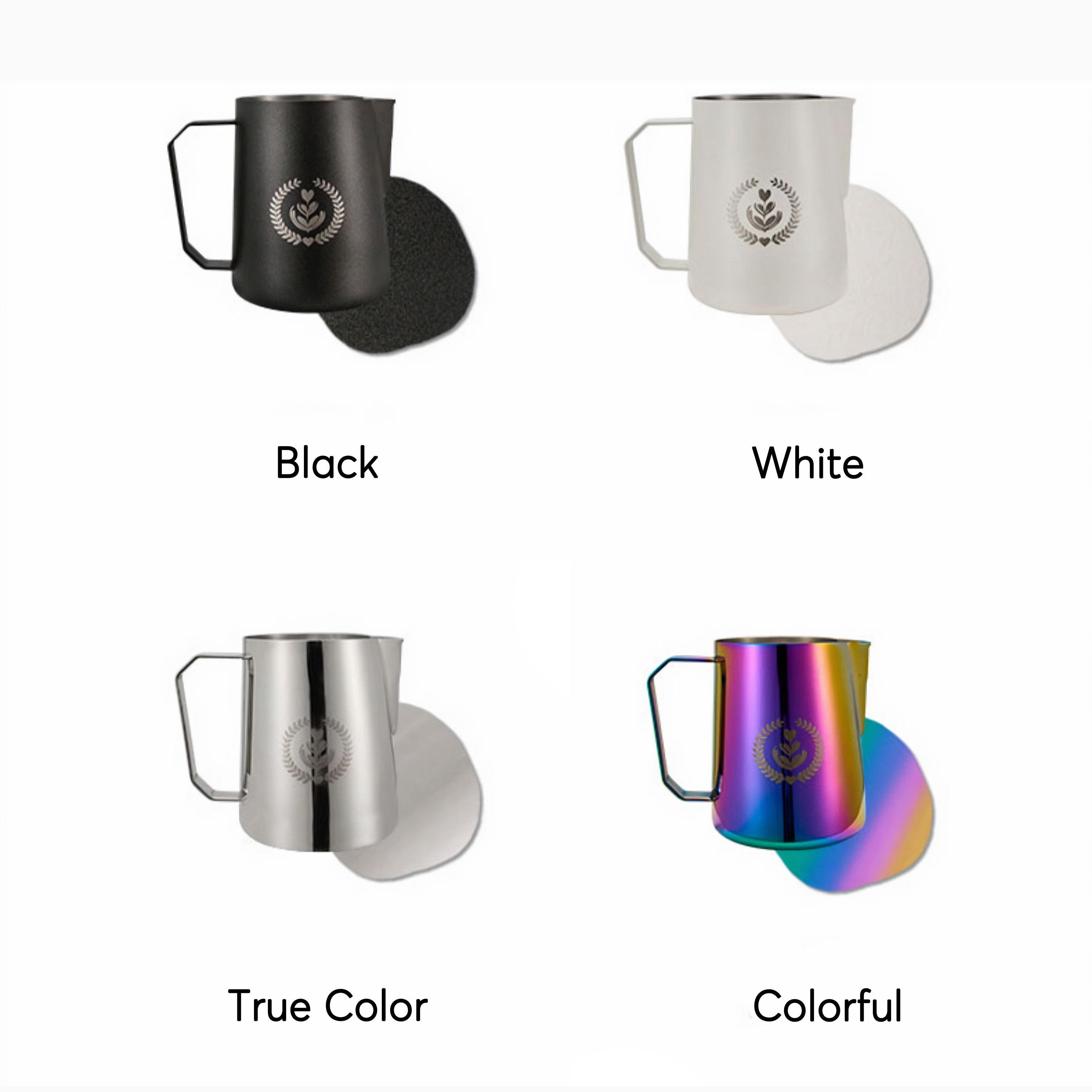 Non-Stick Latte Art Milk Jug for Cappuccino and Coffee Ver II - MUVNA - Lastaforest