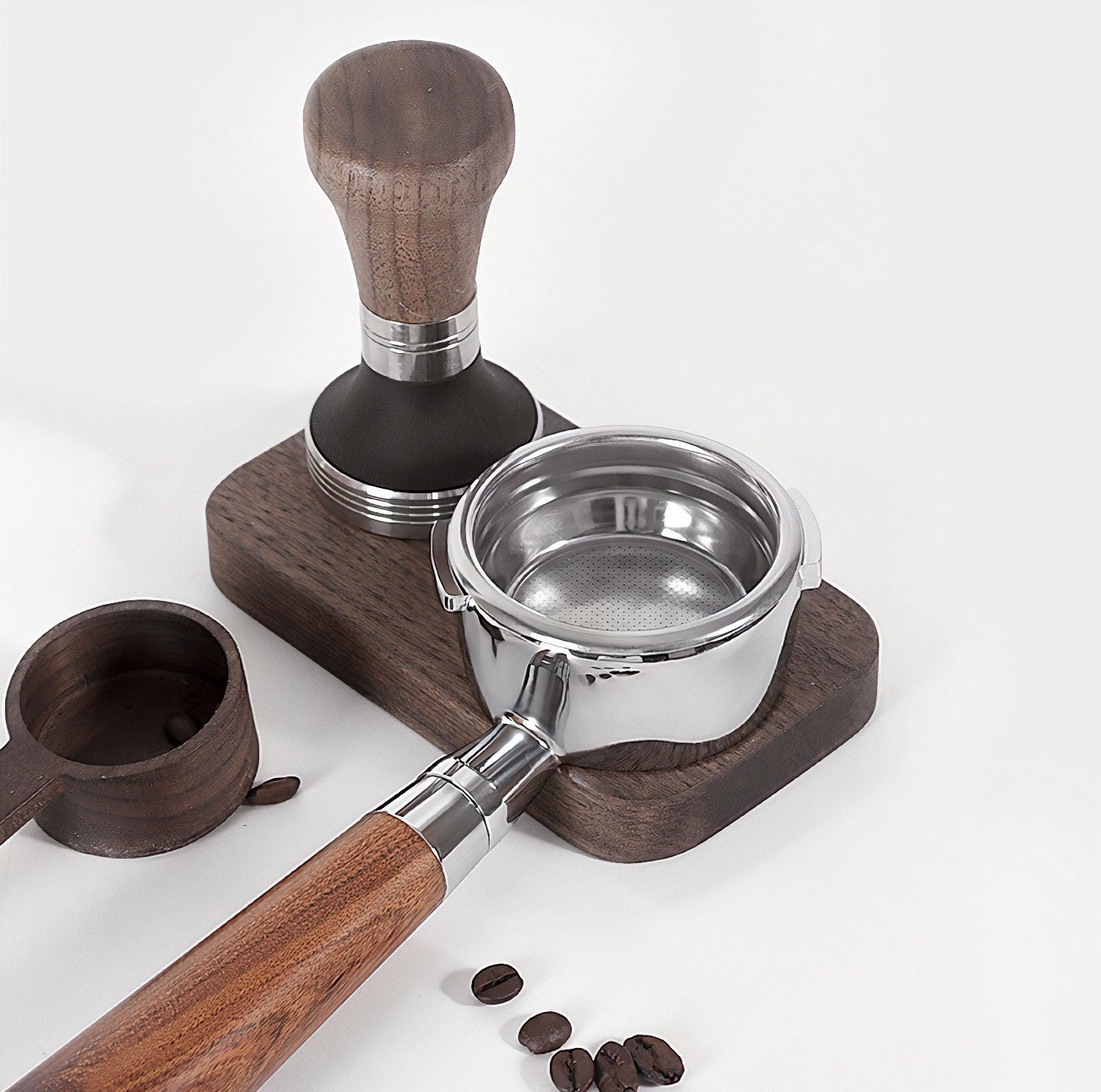 Gaggia Bottomless Portafilter with Wooden Handle and Stainless Steel - Lastaforest