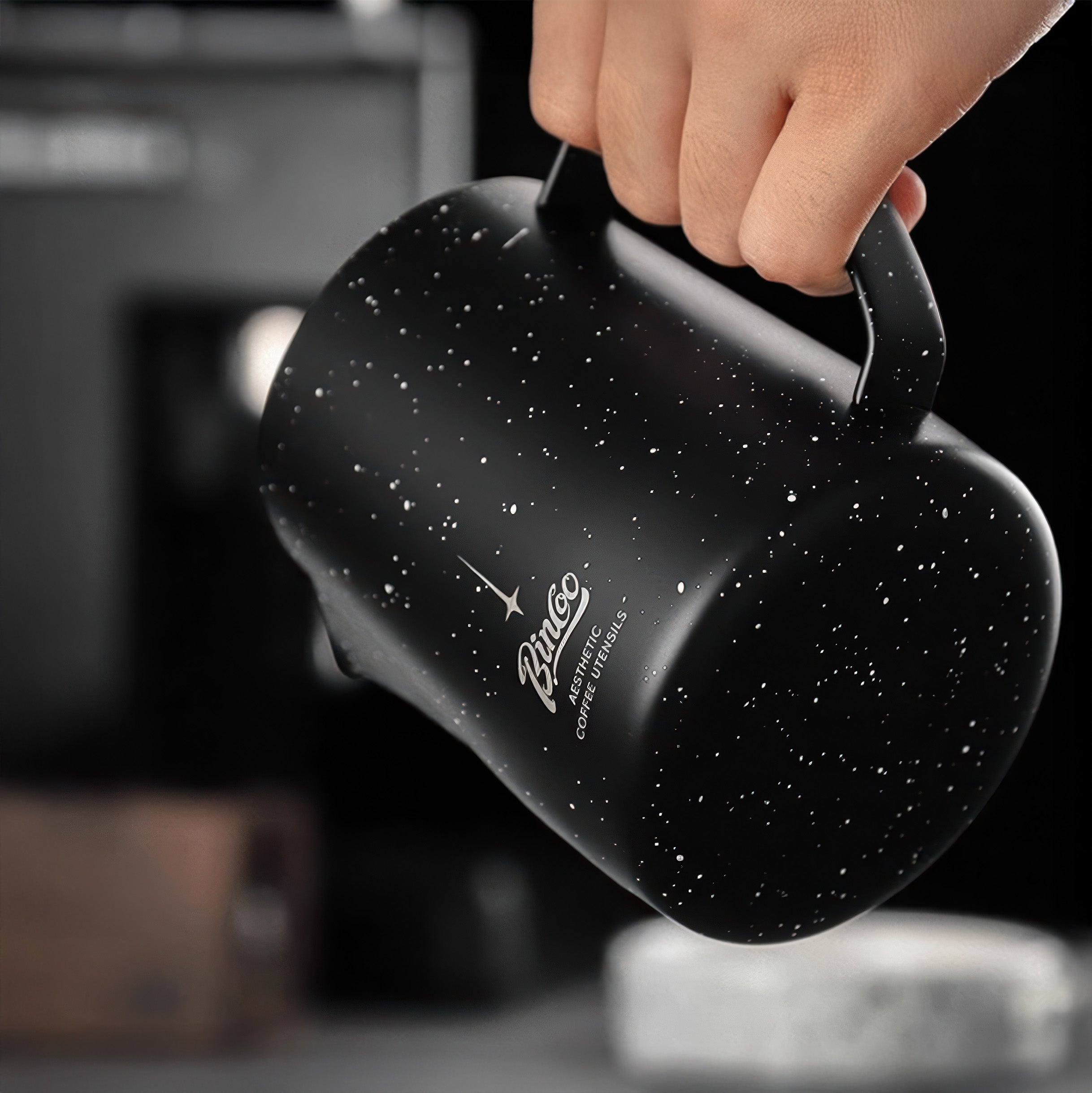 Barista Milk Pitcher - Starry Sky Latte Art Jug - Thumbnail 2