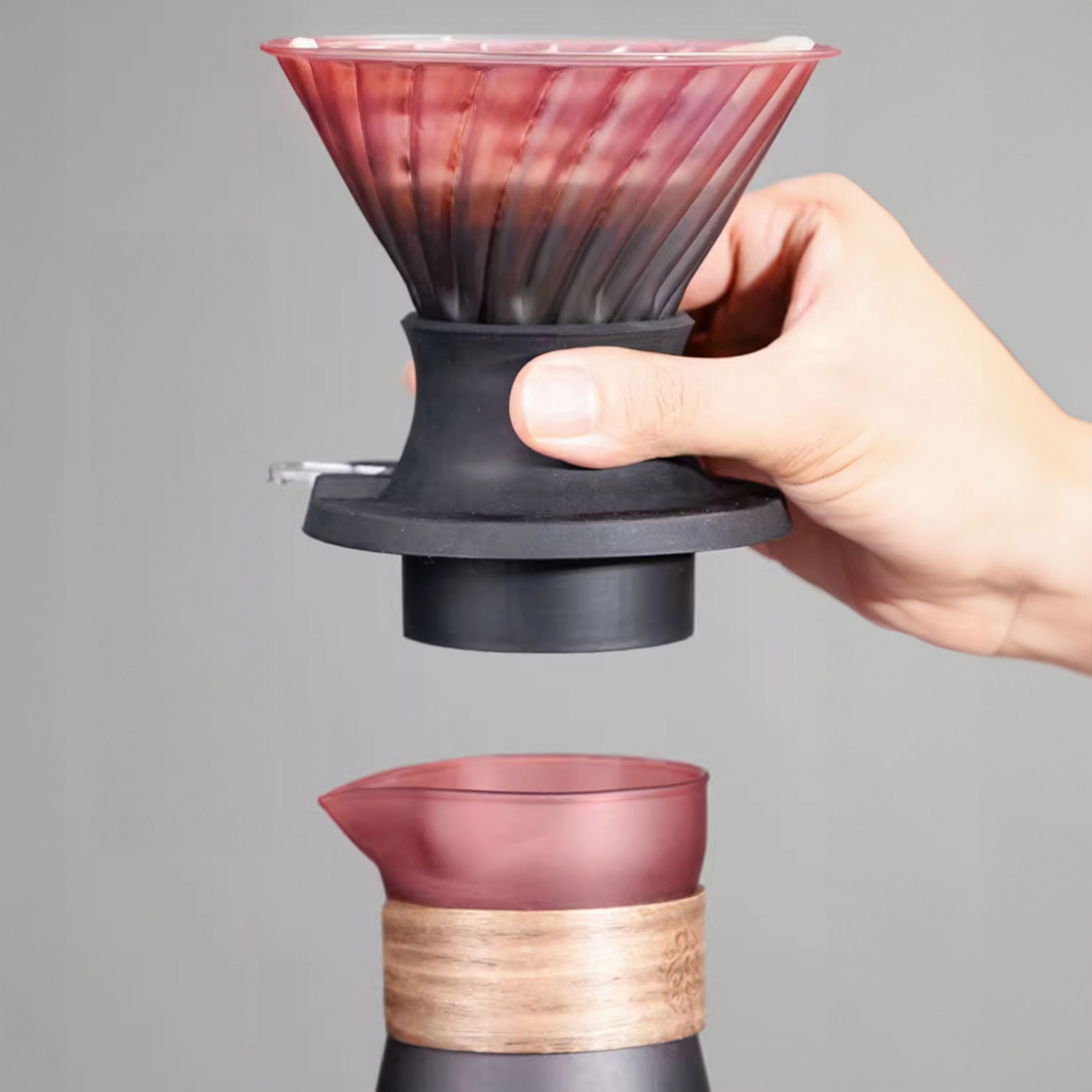 Smart V60 Brewed Coffee Set Includes Glass Drip Filter Cup - Lastaforest