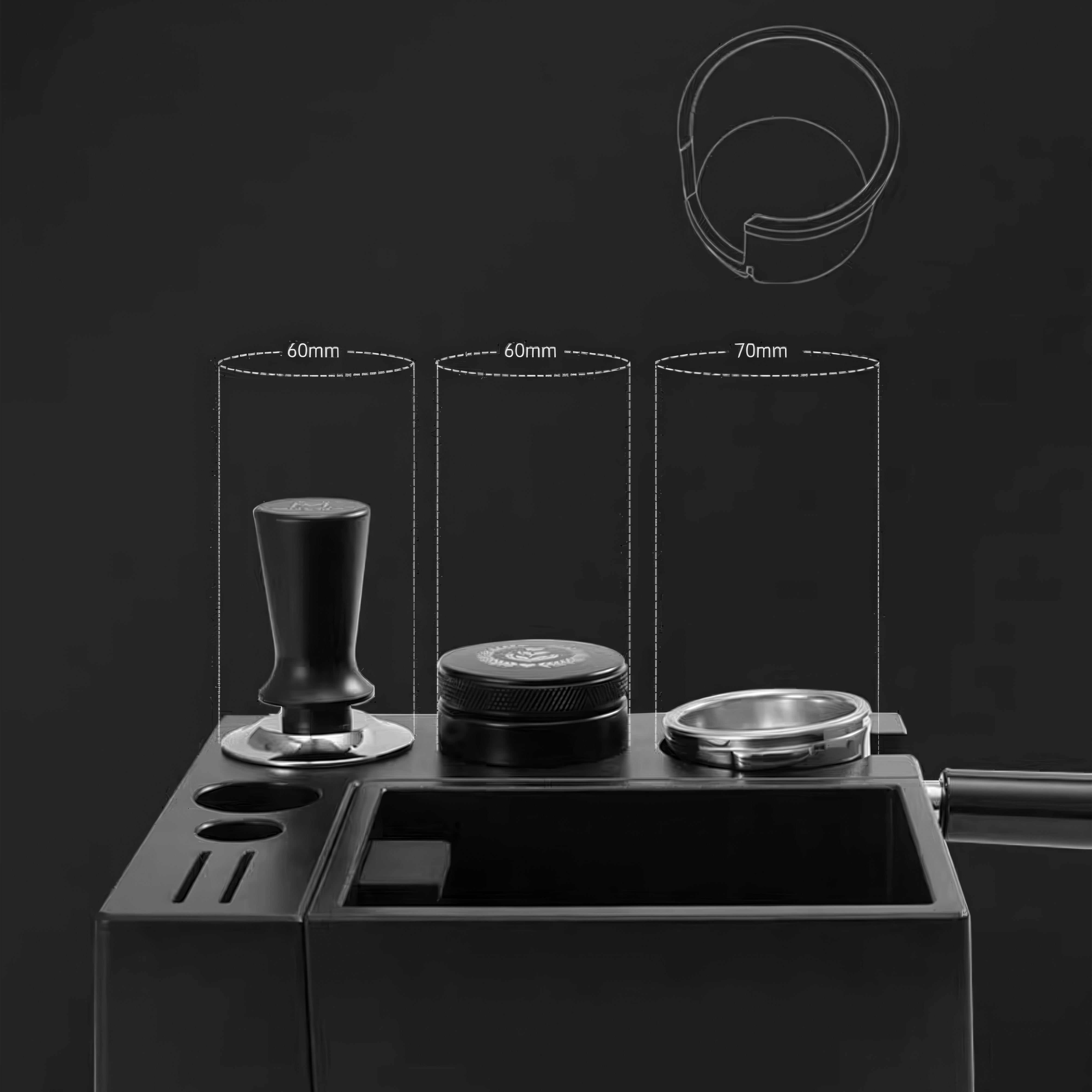 Multi Function Coffee Tamper Station ABS - Lastaforest