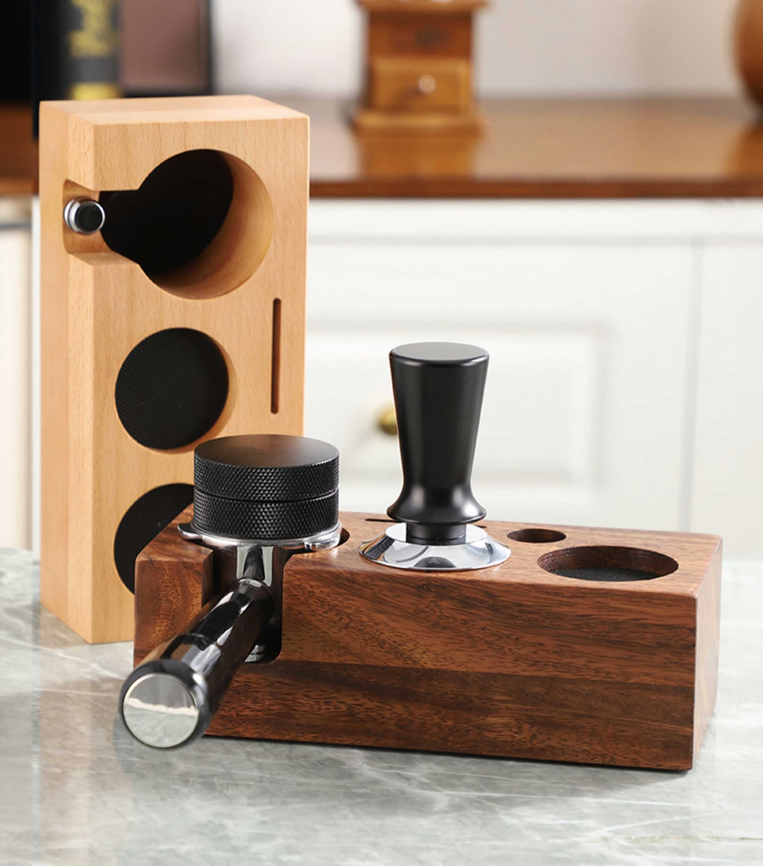 Coffee Tamper Mat Stand Portafilter Holder