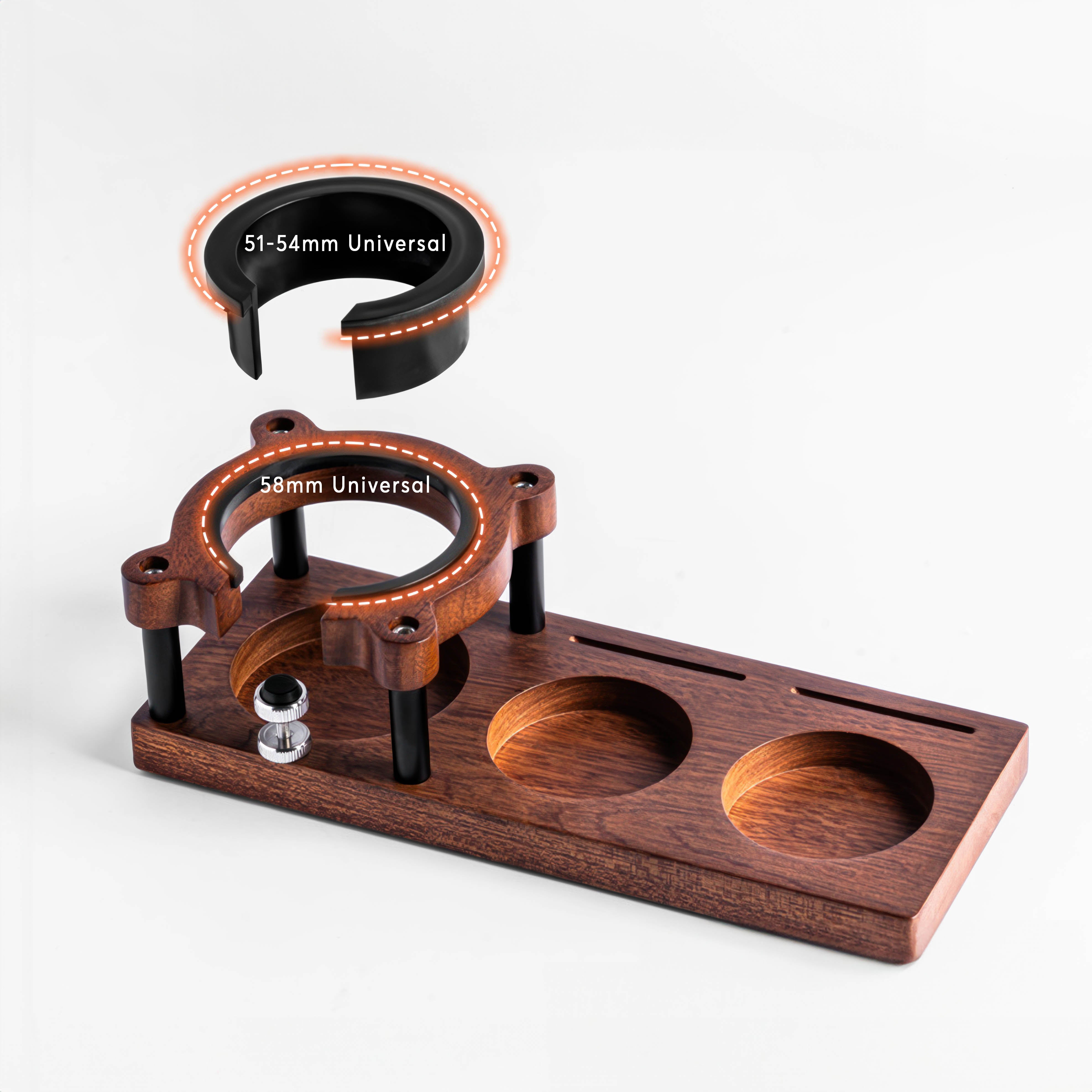 Coffee Solid Wood Tamper Holder Adjustable - Lastaforest