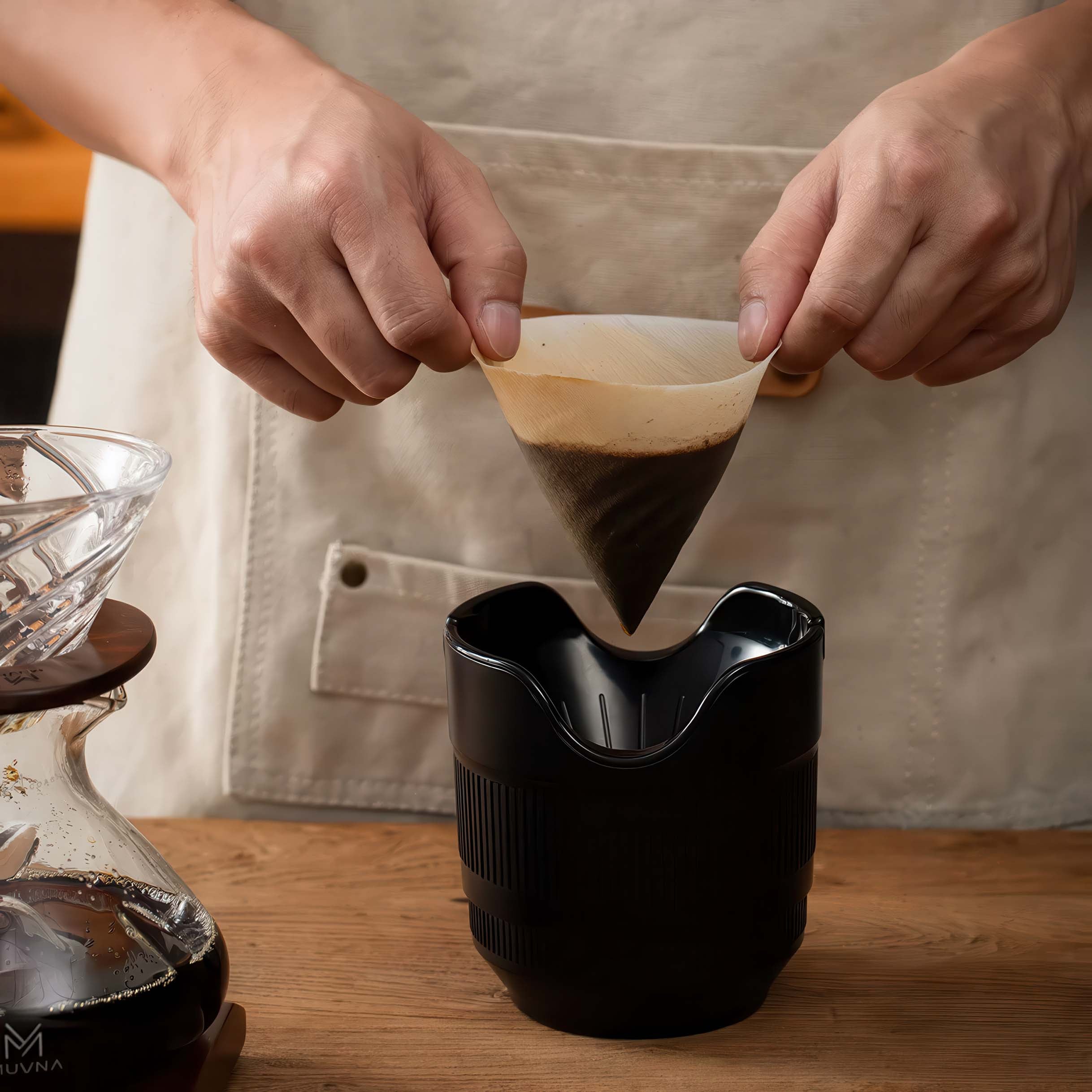 Auffangschale für Pour-Over & Aschenbecher – Kaffeesatz- und Filterentsorgung