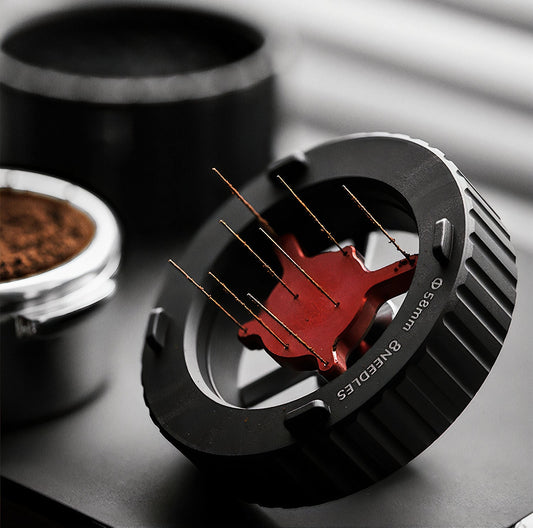 58mm WDT 커피 바늘 분배기 파이 모양 도구