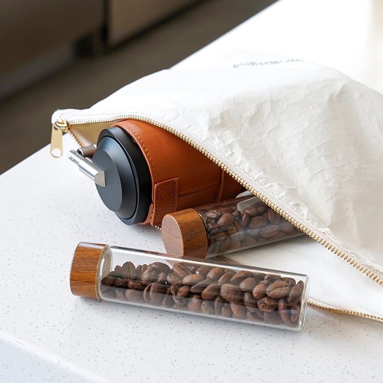 Coffee Beans Storage Container Tube Glass Display Rack - Lastaforest