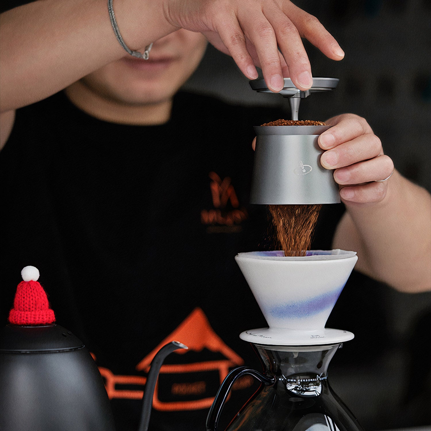 Stainless Steel Magnetic Dosing Cup 58MM - Thumbnail 4