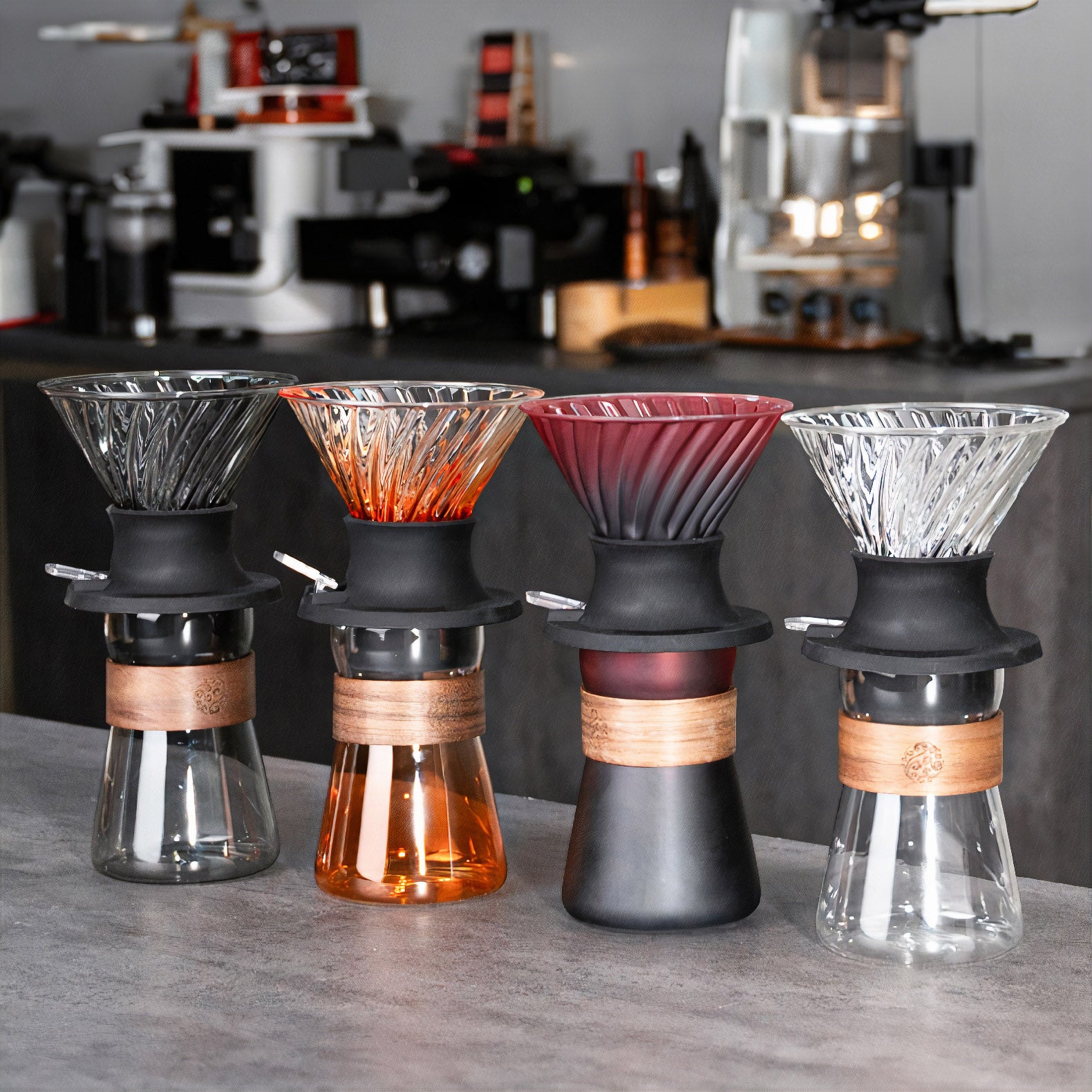 Smart V60 Brewed Coffee Set Includes Glass Drip Filter Cup - Lastaforest