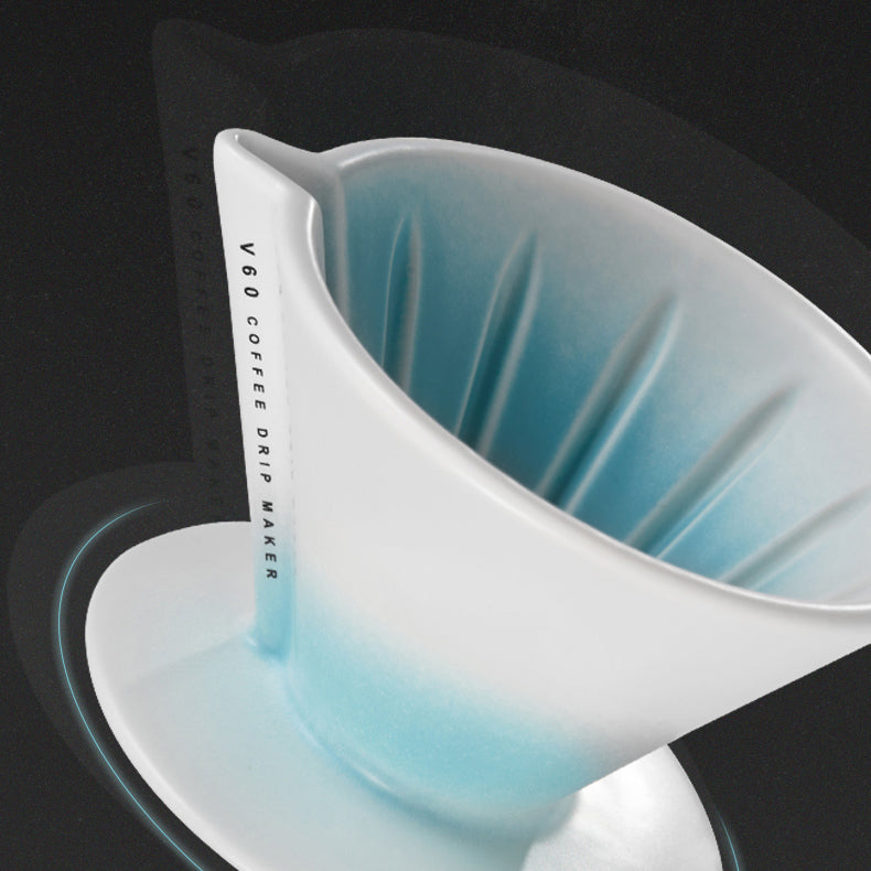 V60 Ceramic Pour Over Coffee Dripper with Sharing Pot - MUVNA