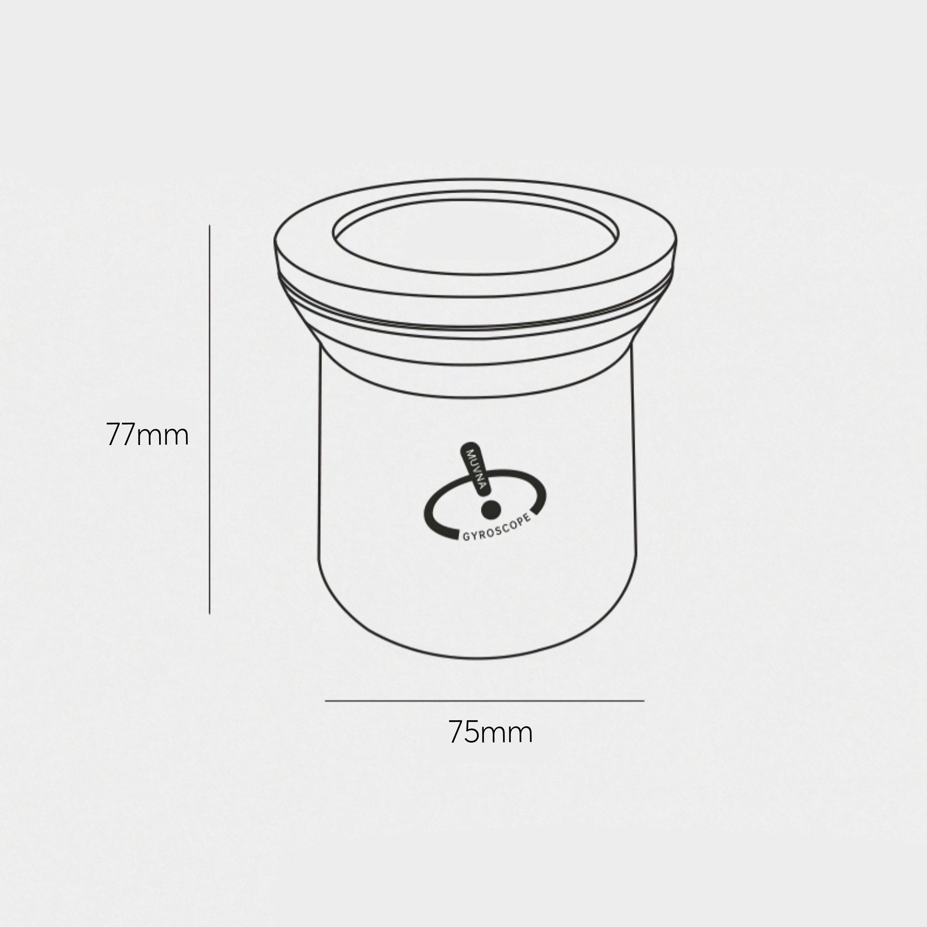 Stainless Steel Magnetic Dosing Cup - MUVNA - Lastaforest