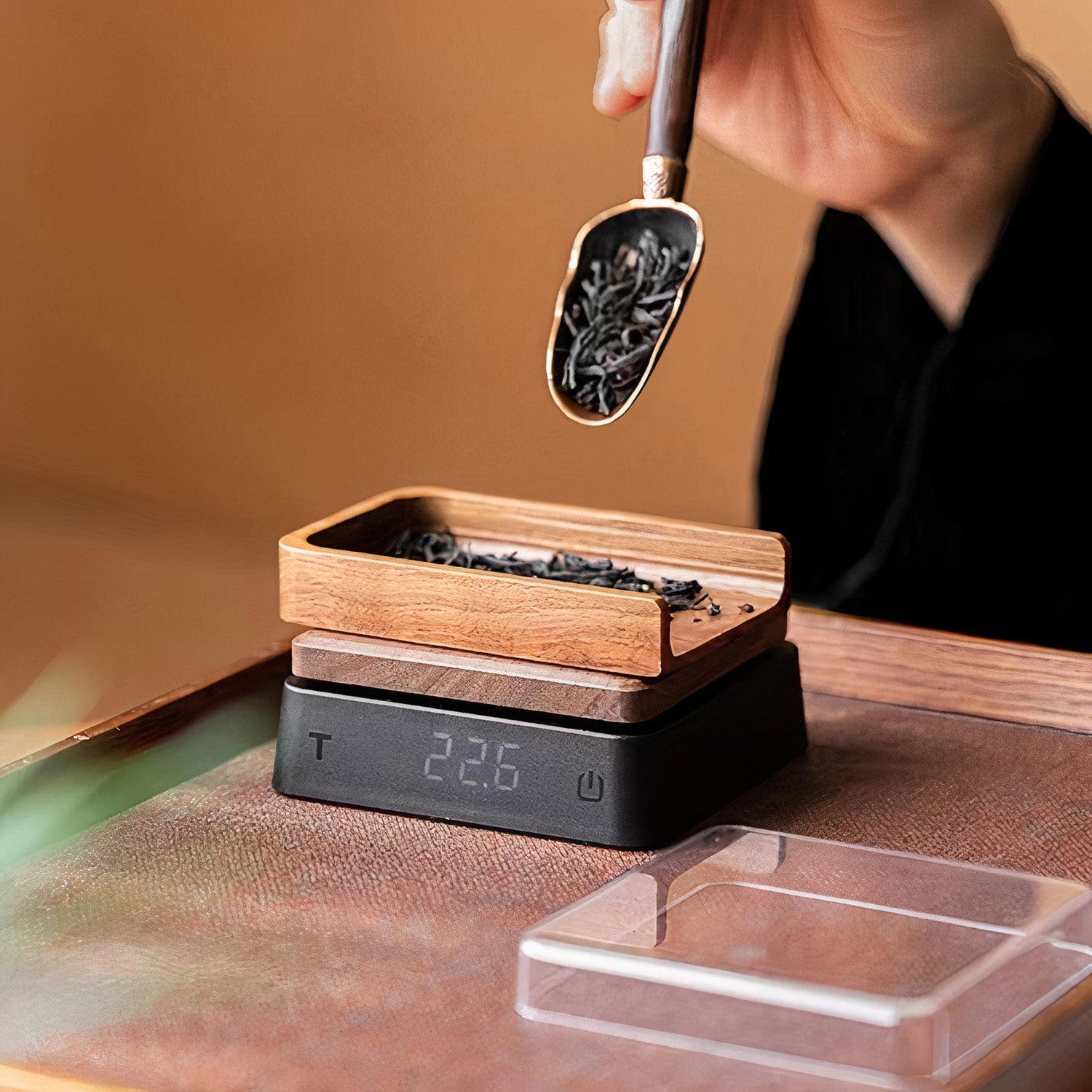 Solid Wood Electronic Scale for Tea and Coffee - Lastaforest