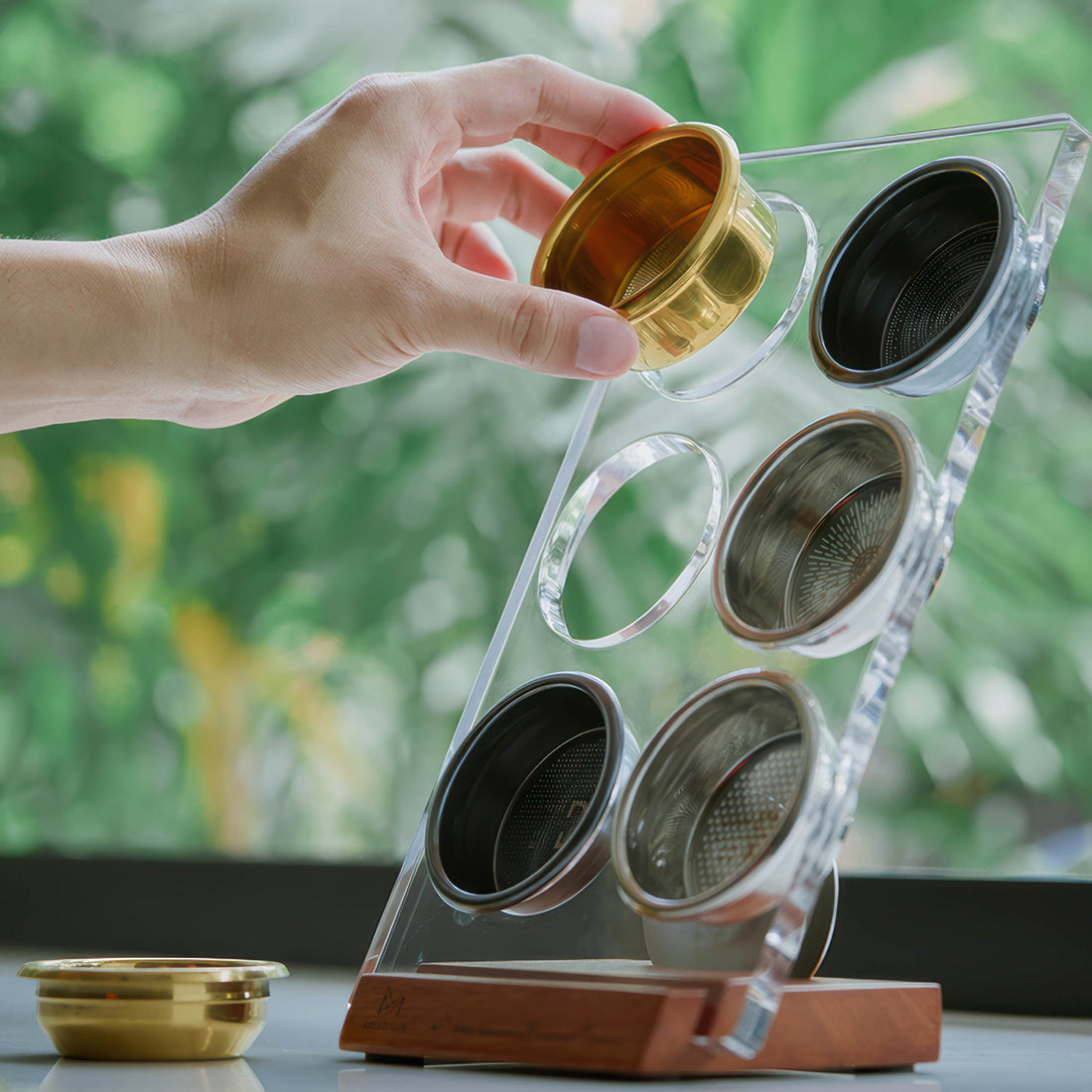 Kaffeefilterkorb Aufbewahrungsdisplay