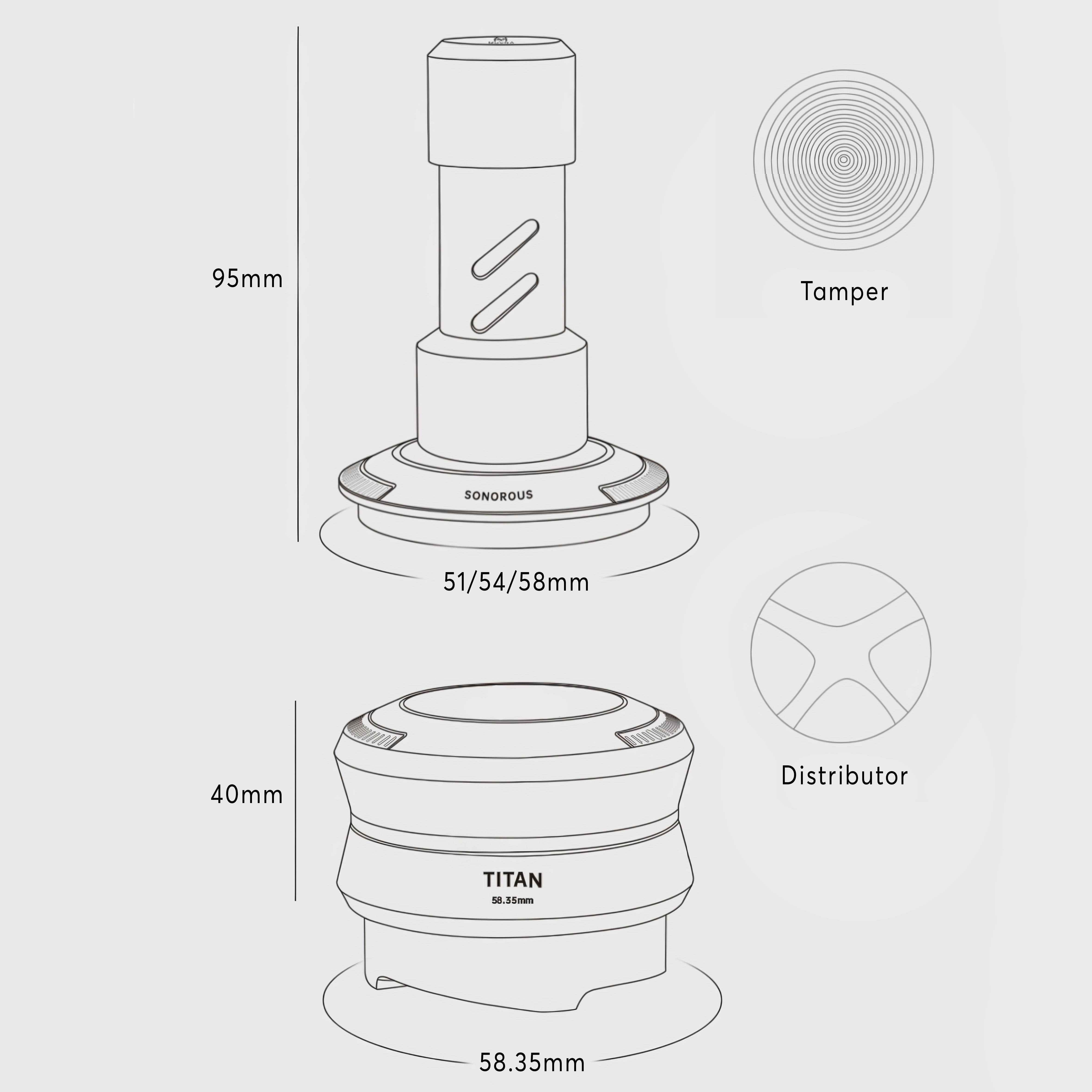 Titan Tamper And Distributor - MUVNA - Lastaforest