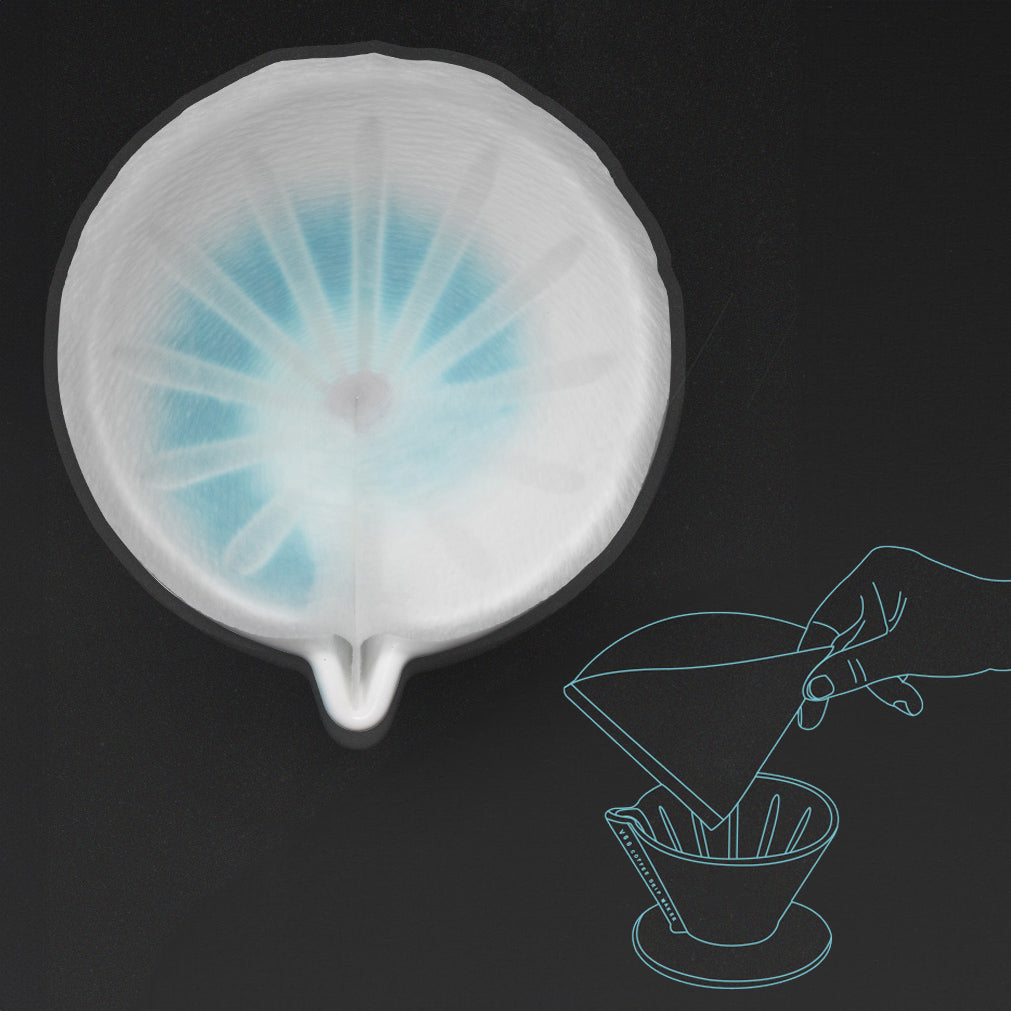 V60 Ceramic Pour Over Coffee Dripper with Sharing Pot - MUVNA - Lastaforest