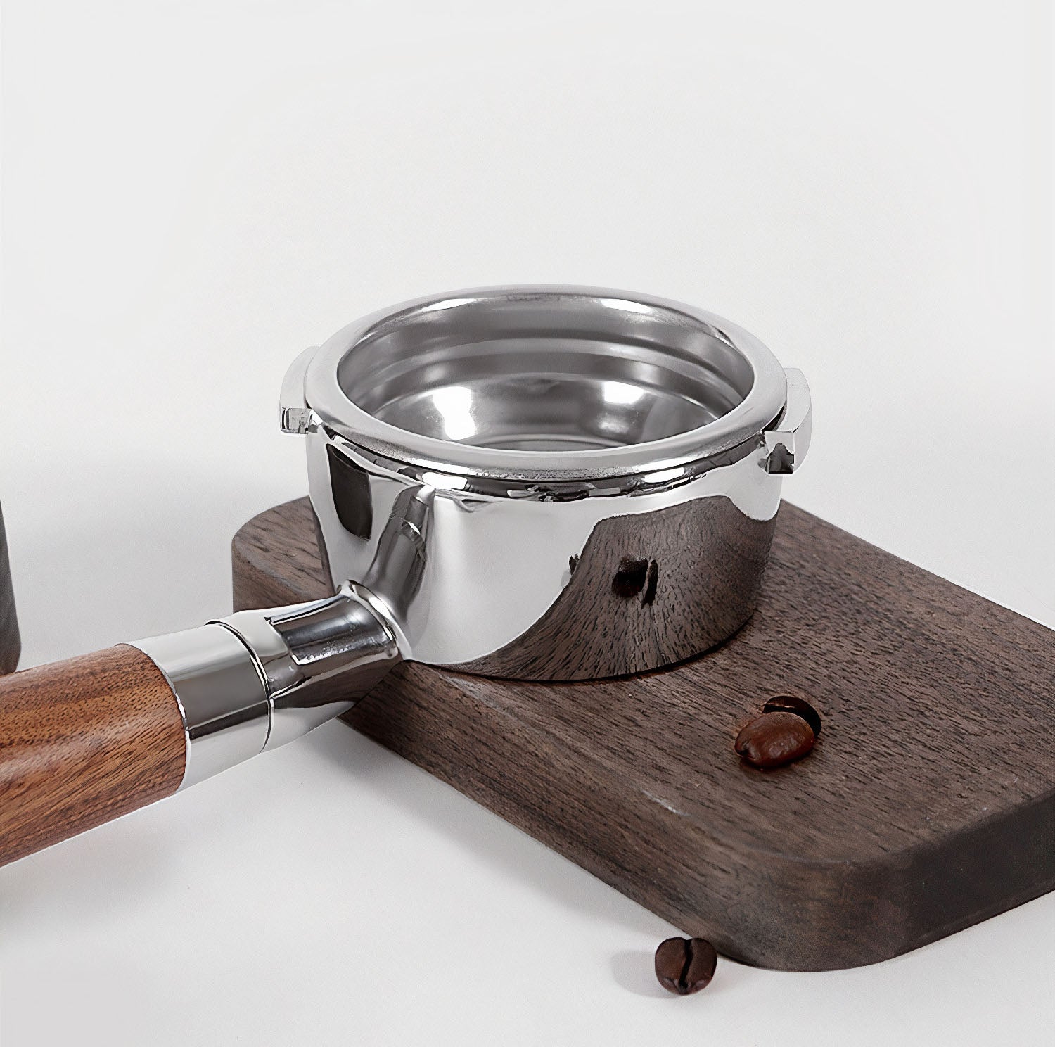 Gaggia Bottomless Portafilter with Wooden Handle and Stainless Steel - Lastaforest