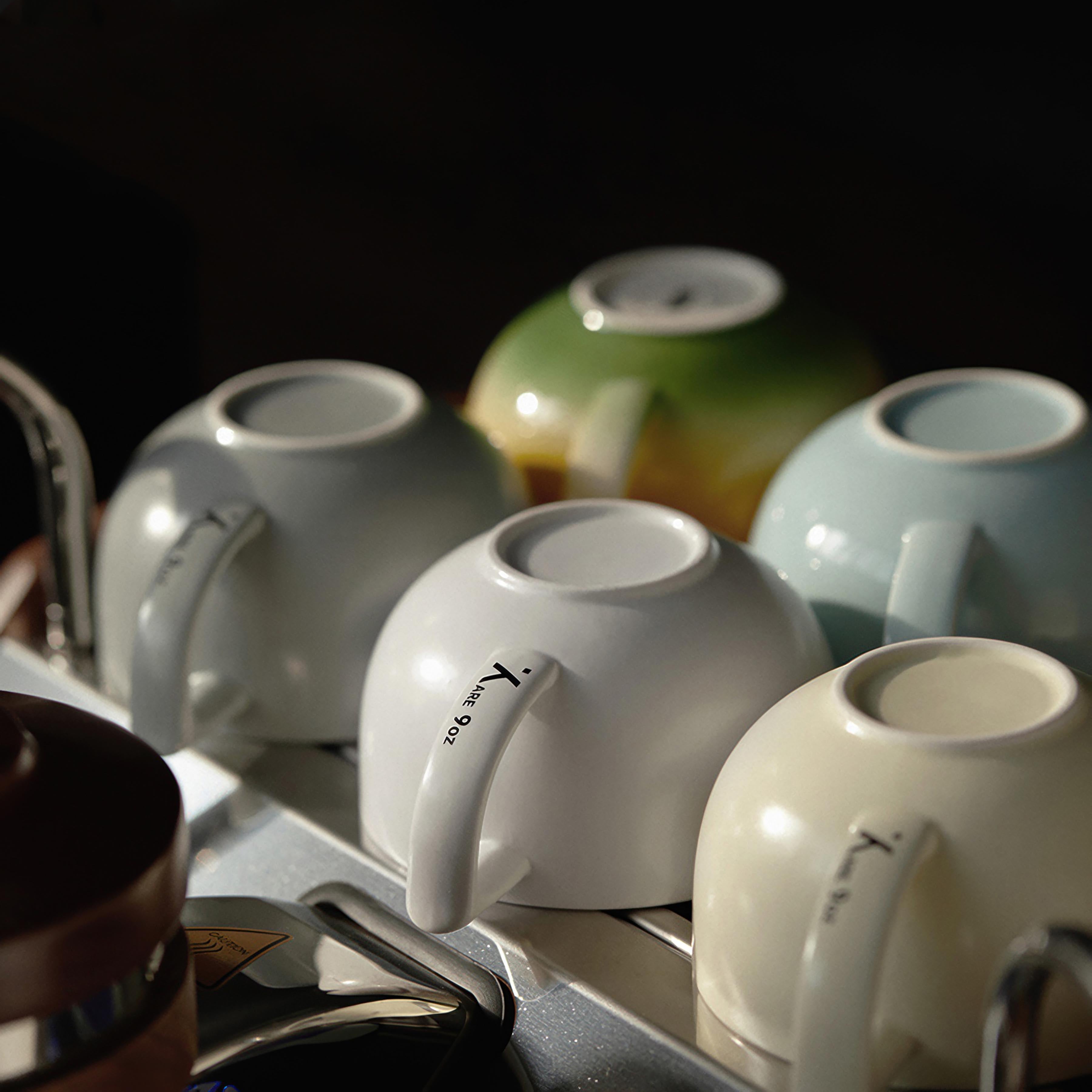 Embossed Ceramic Latte Cup 280ml - MUVNA - Lastaforest