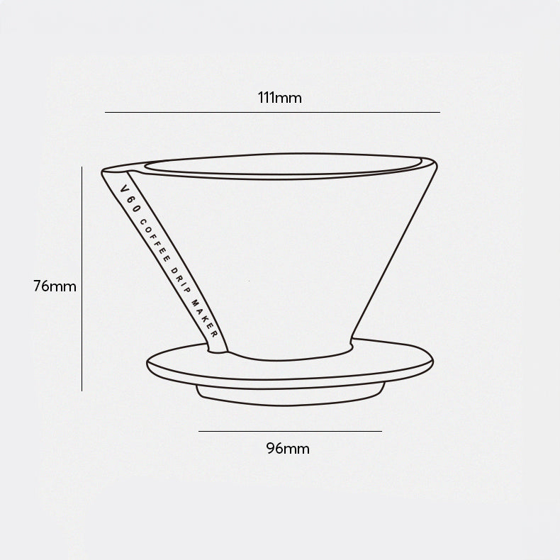 V60 Ceramic Pour Over Coffee Dripper with Sharing Pot - MUVNA - Lastaforest
