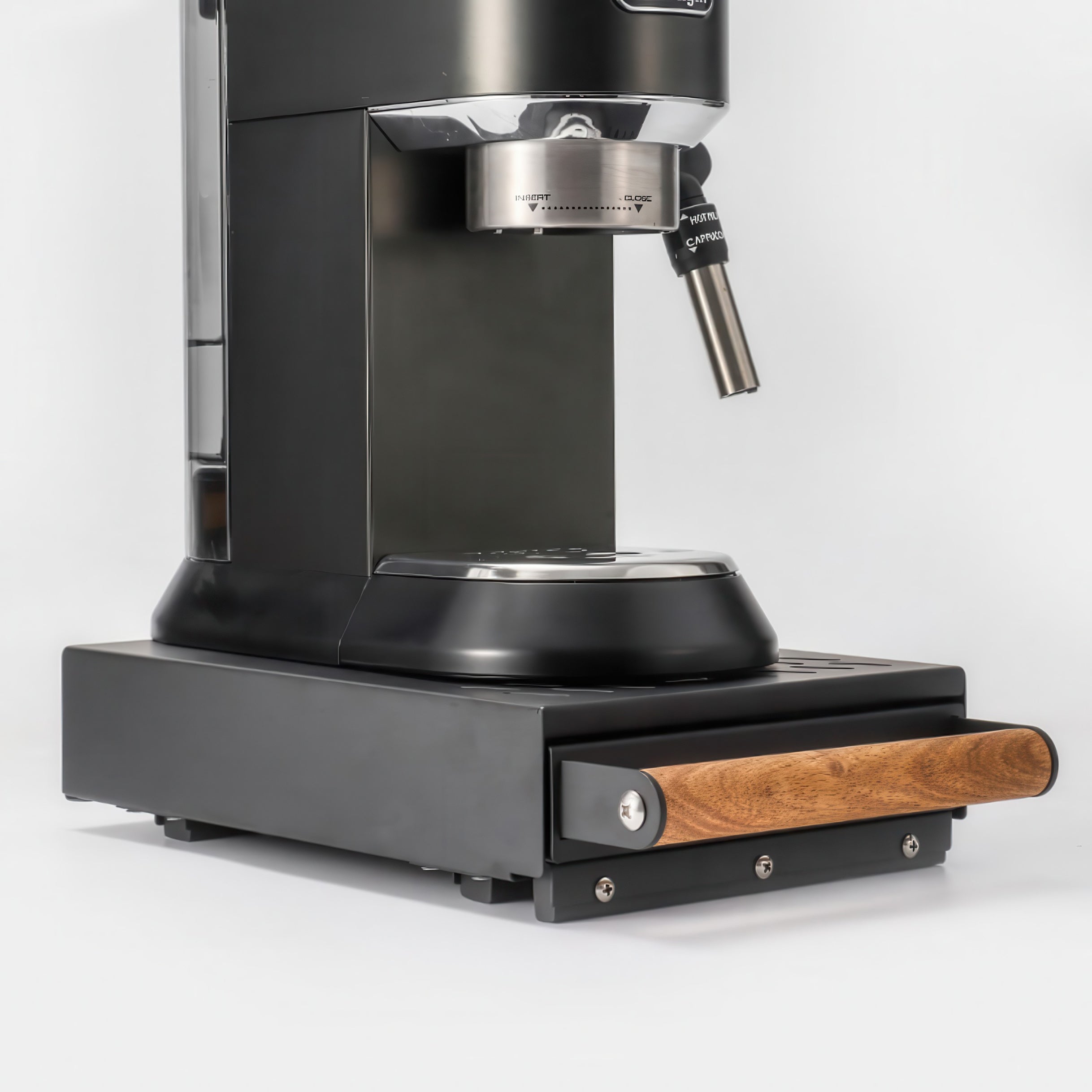 Schubladen-Kaffeeklopfbehälter mit Holzgriff