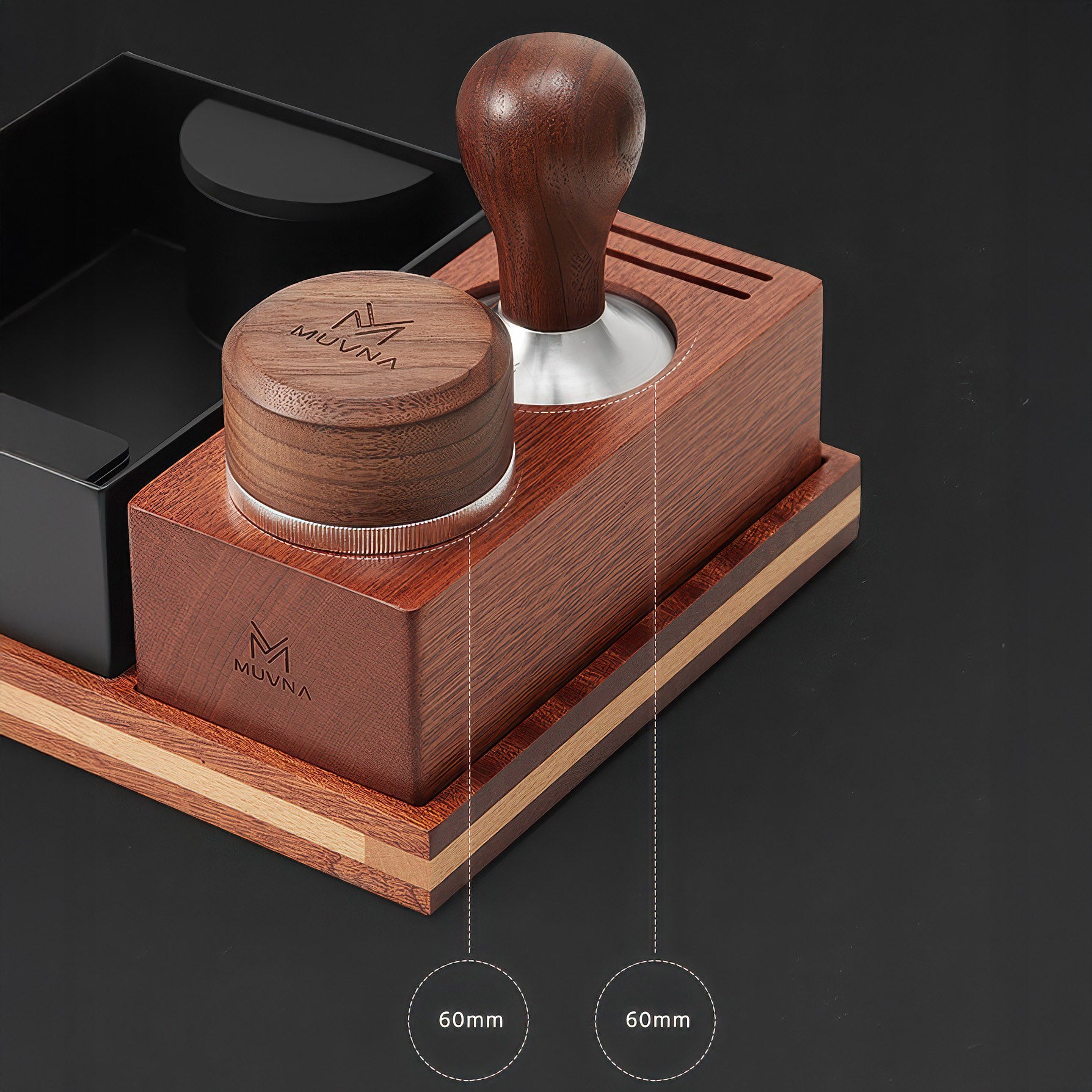 Hochwertiger Holz-Stampfstation-Organizer