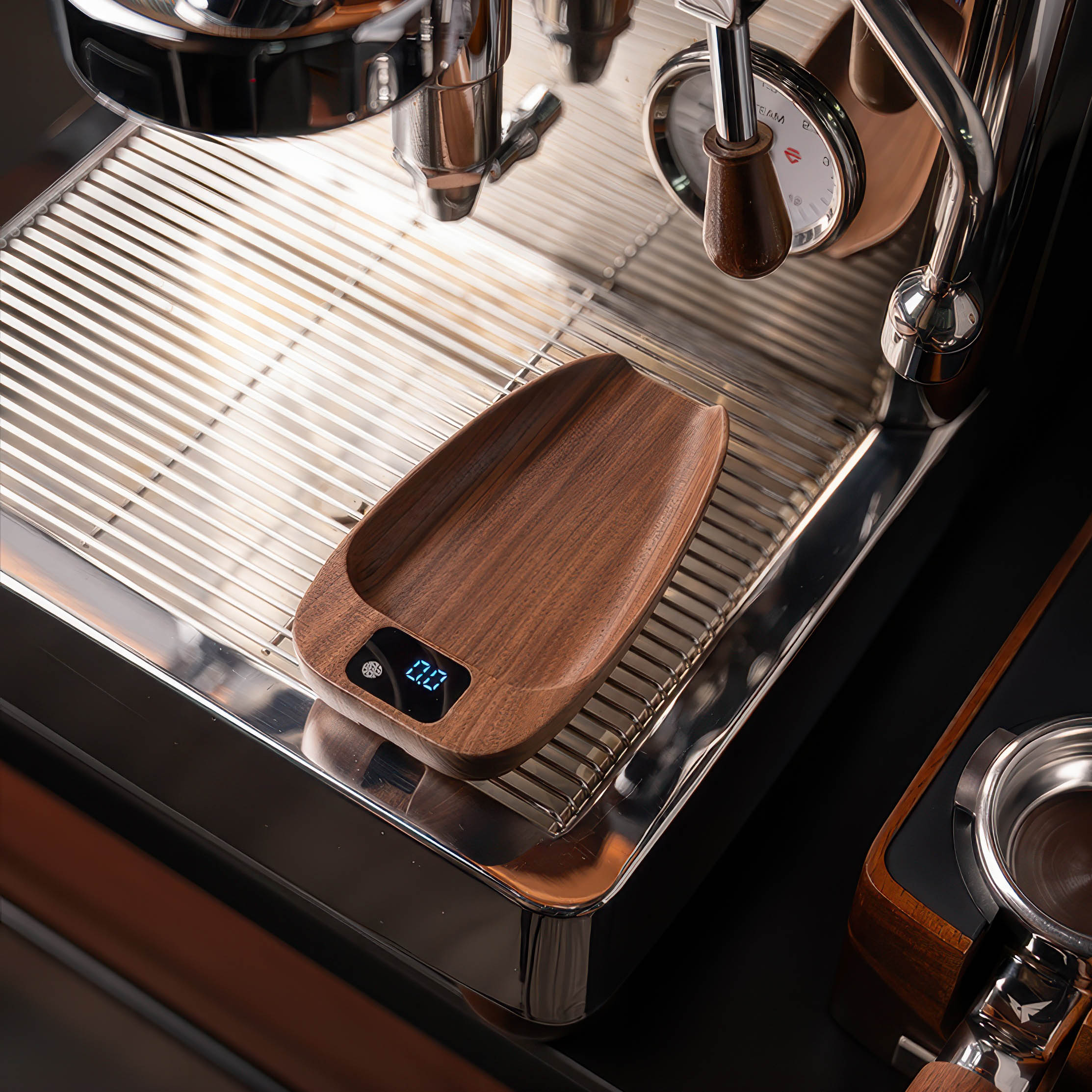 Walnut Wood Coffee Scale for Espresso