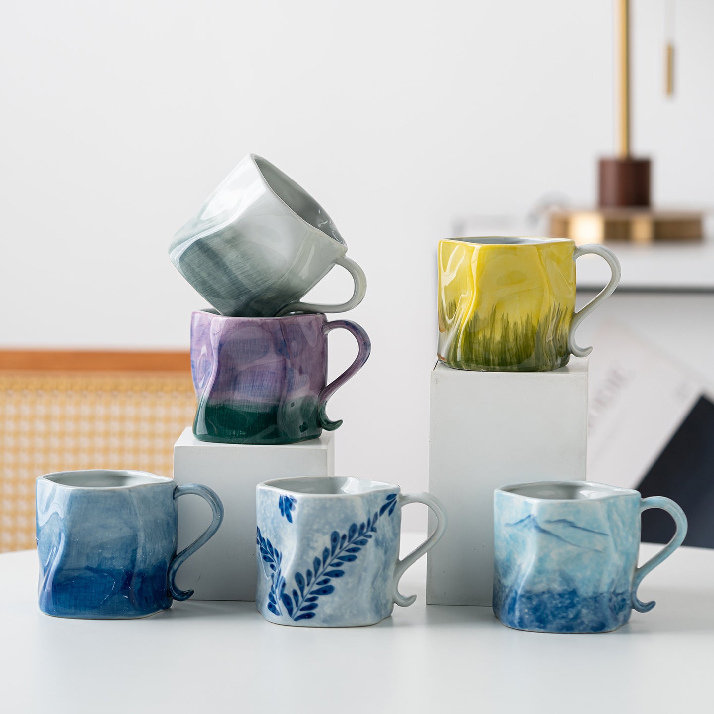 Hand-Painted Ceramic Coffee Mug