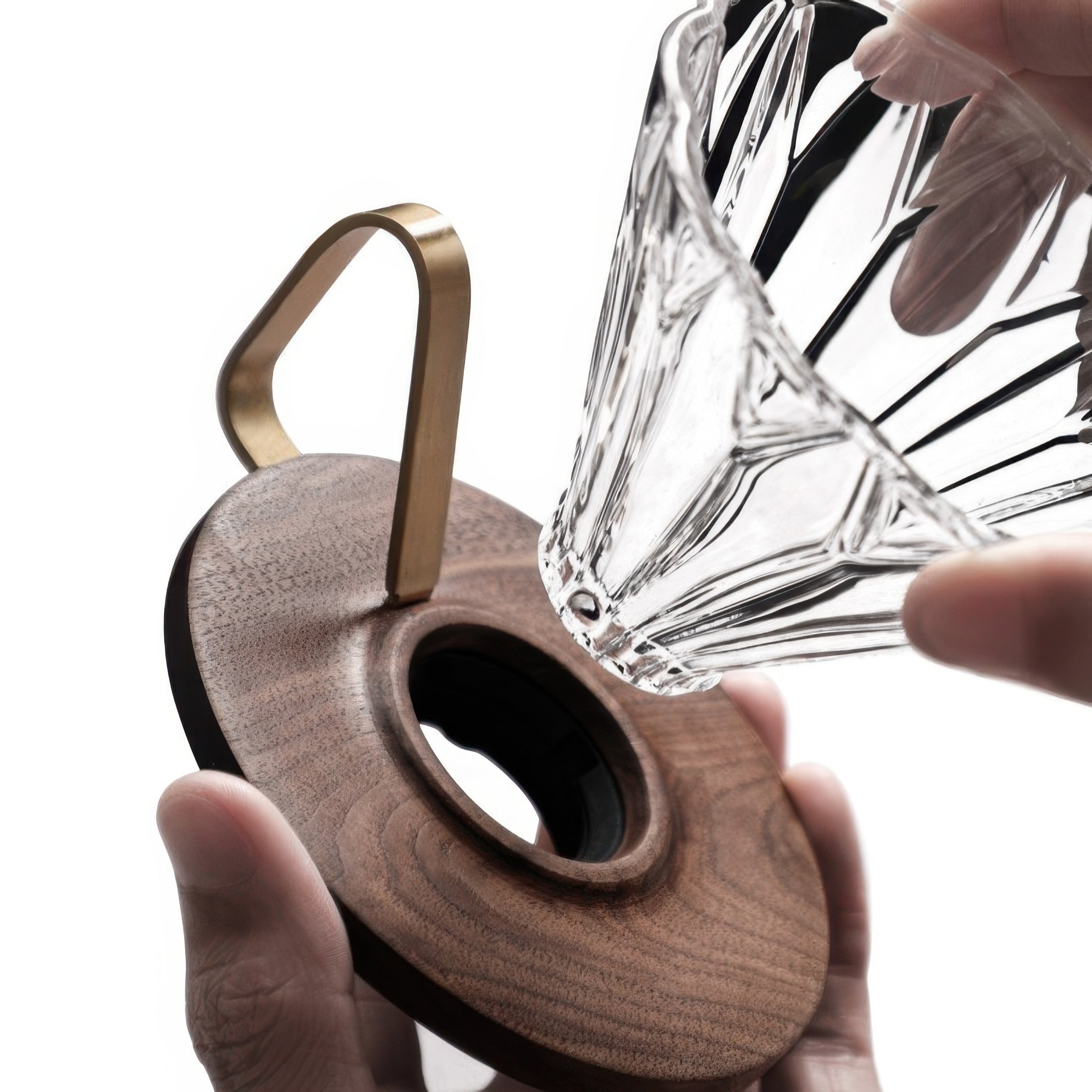 Prisma Walnut Pour-Over Dripper