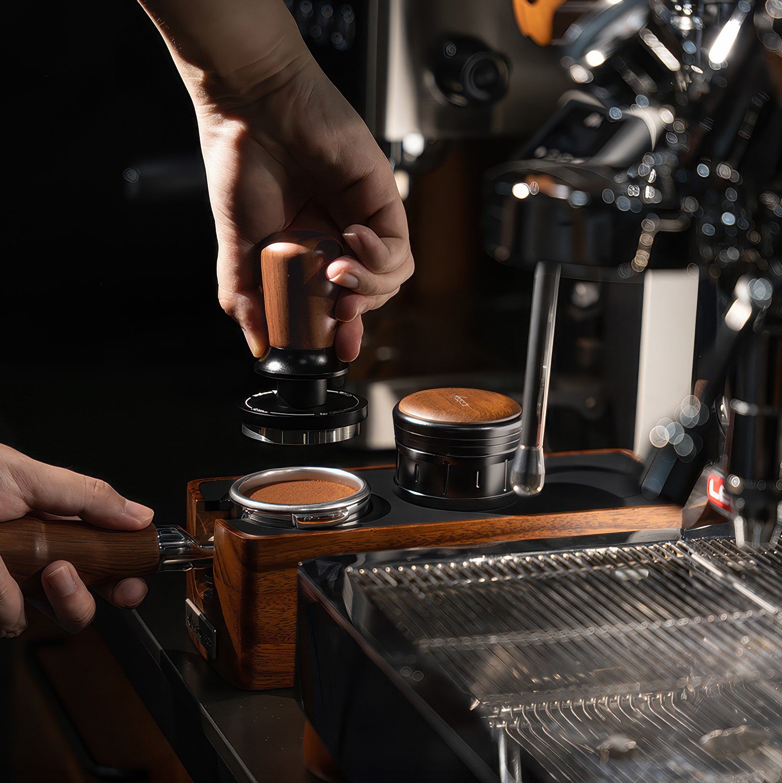 Walnut Coffee Tamper Balanced Design