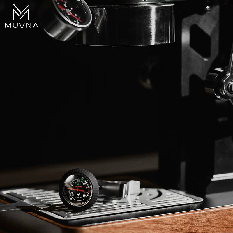 MUVNA Bar Mechanical ThermometerHand-poured Espresso Milk Foam Clip Thermometer