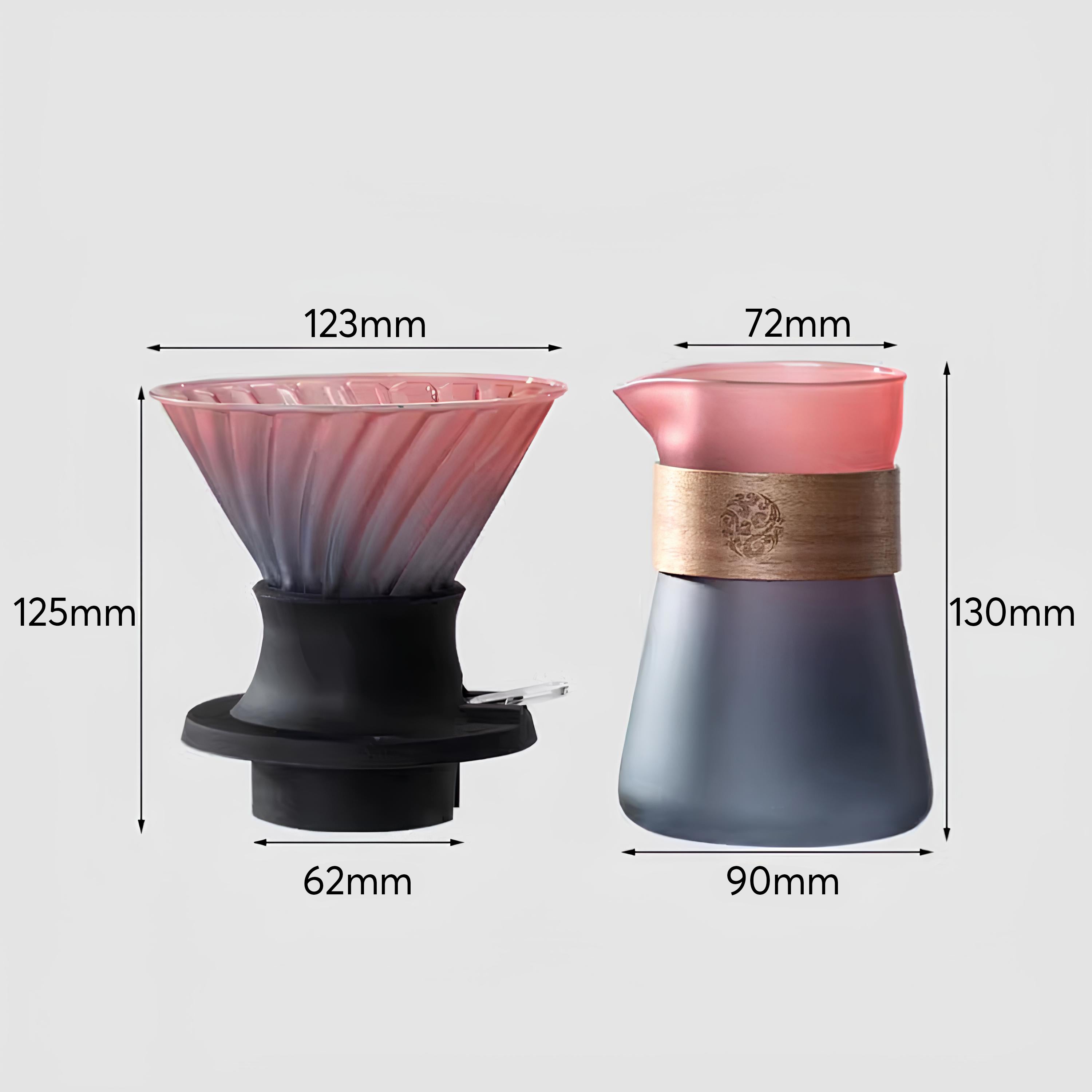 Smart V60 Brewed Coffee Set Includes Glass Drip Filter Cup - Lastaforest
