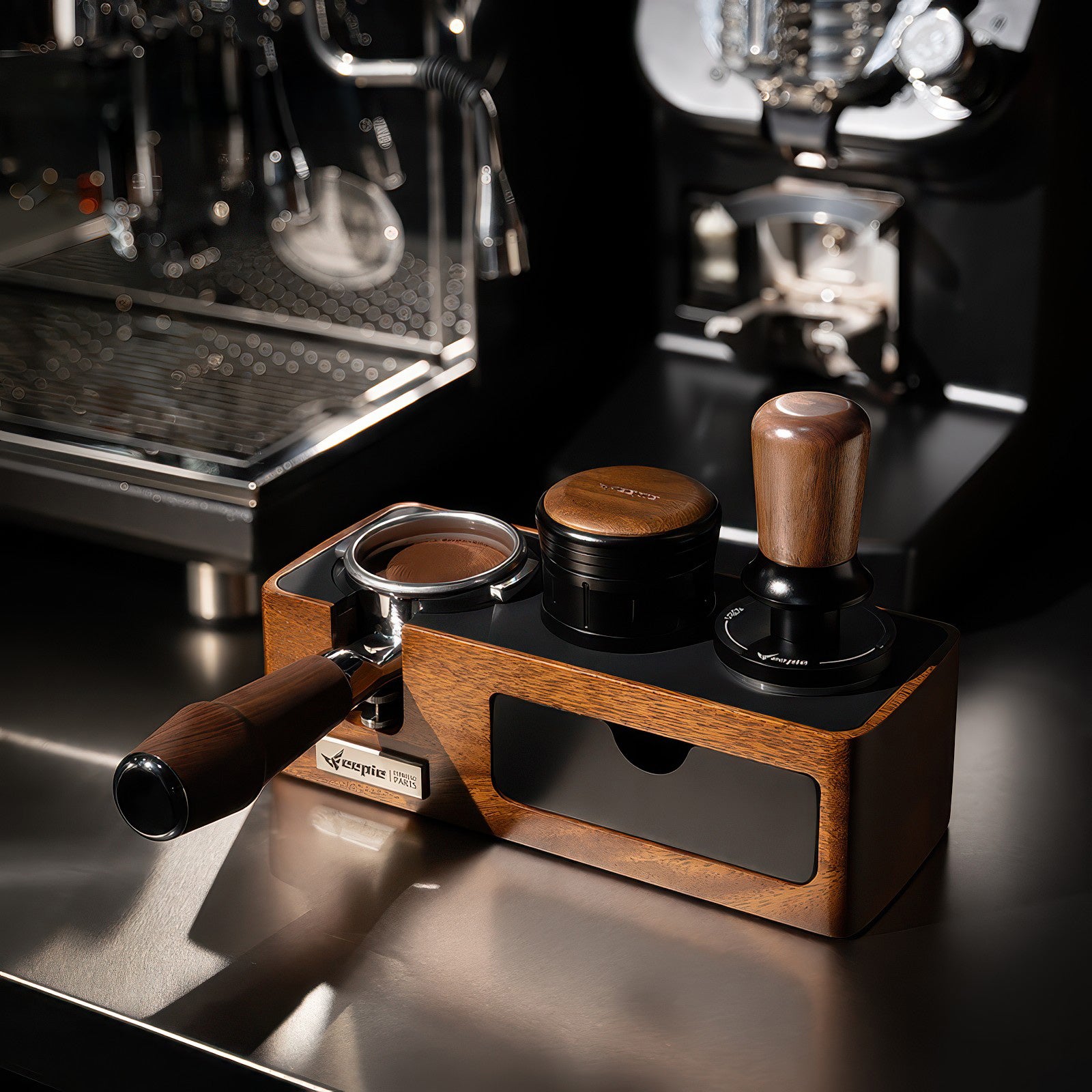 Walnut Coffee Tamper Balanced Design - Thumbnail 5