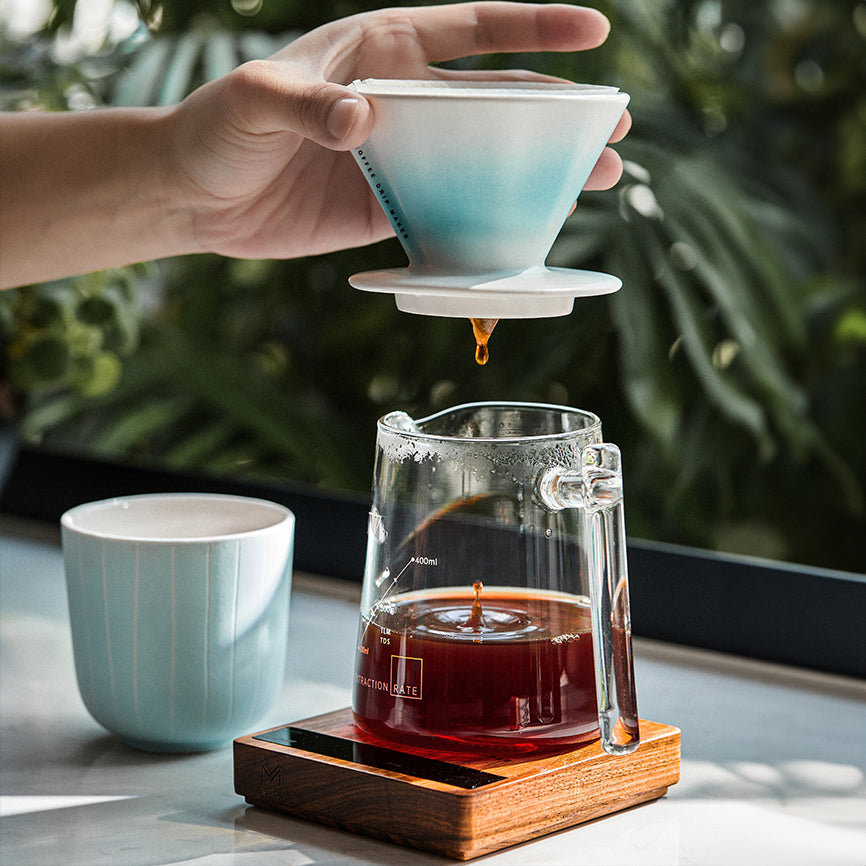 V60 Ceramic Pour Over Coffee Dripper with Sharing Pot - MUVNA - Lastaforest