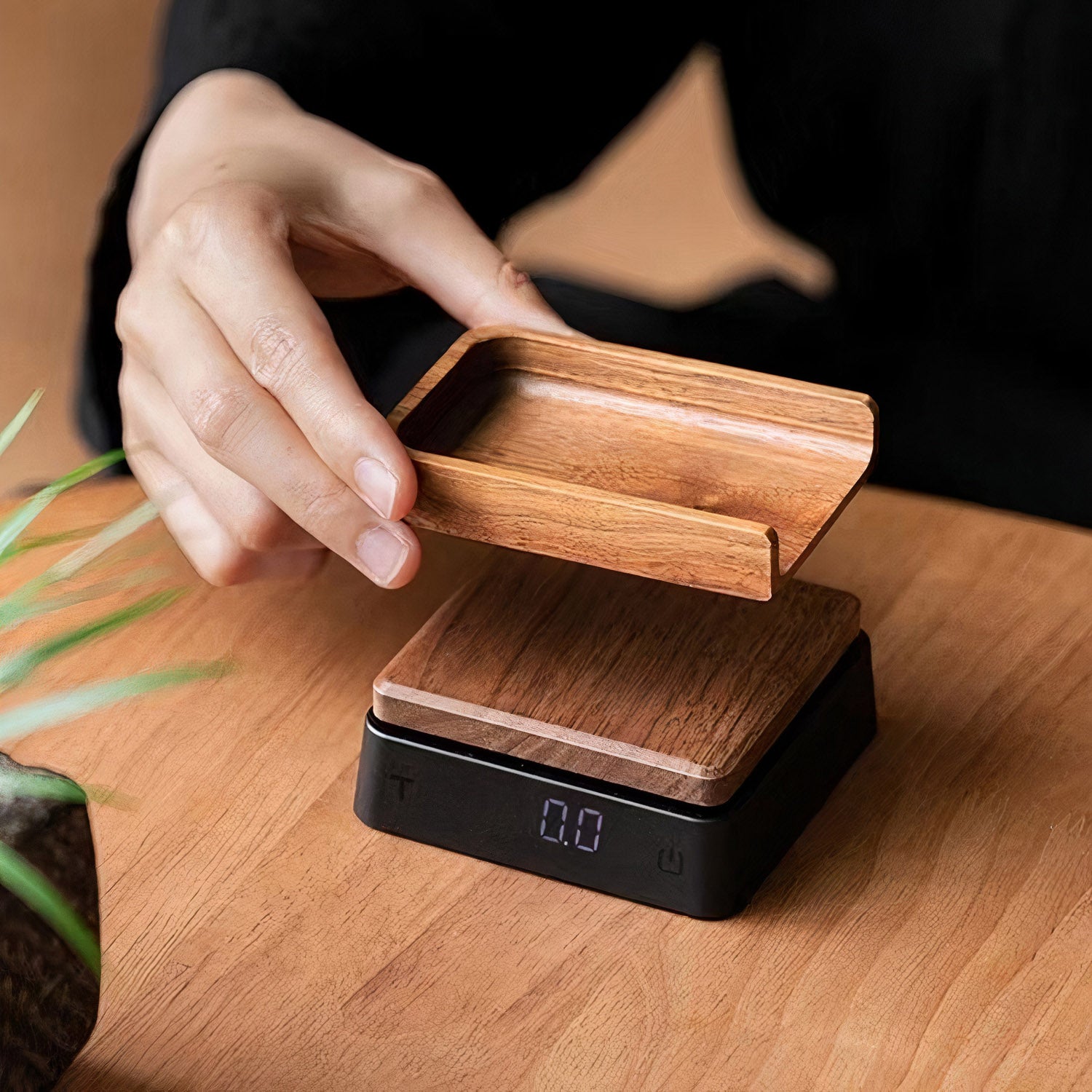 Solid Wood Electronic Scale for Tea and Coffee - Lastaforest