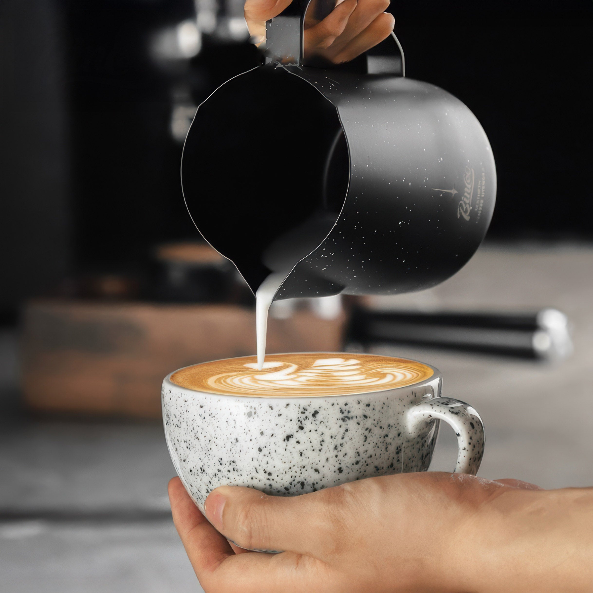 Barista Milk Pitcher - Starry Sky Latte Art Jug - Thumbnail 4