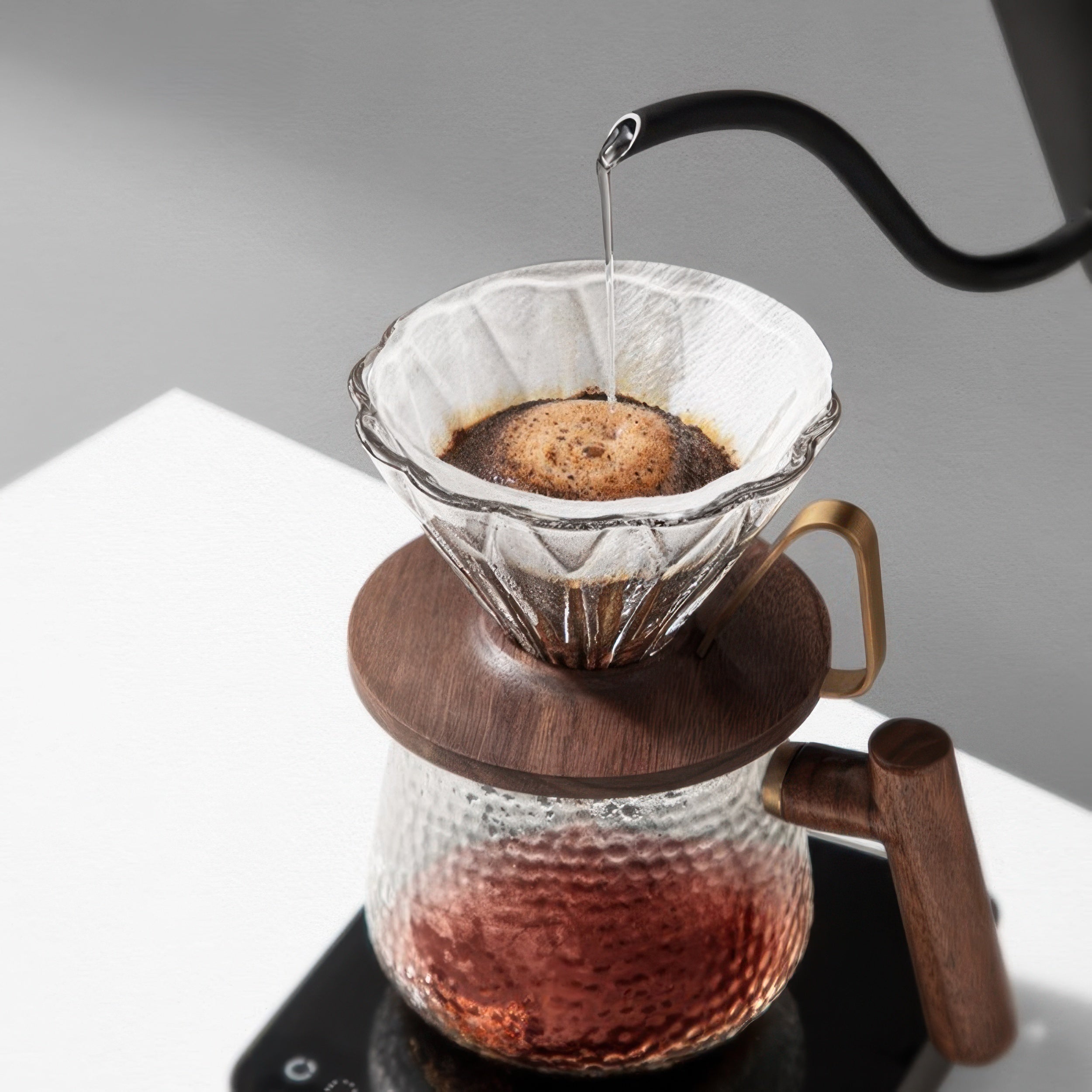 Prisma Walnut Pour-Over Dripper