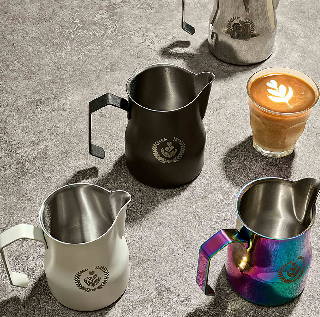 Breville Milk Frother Evergreen 16oz Latte Art Pitcher