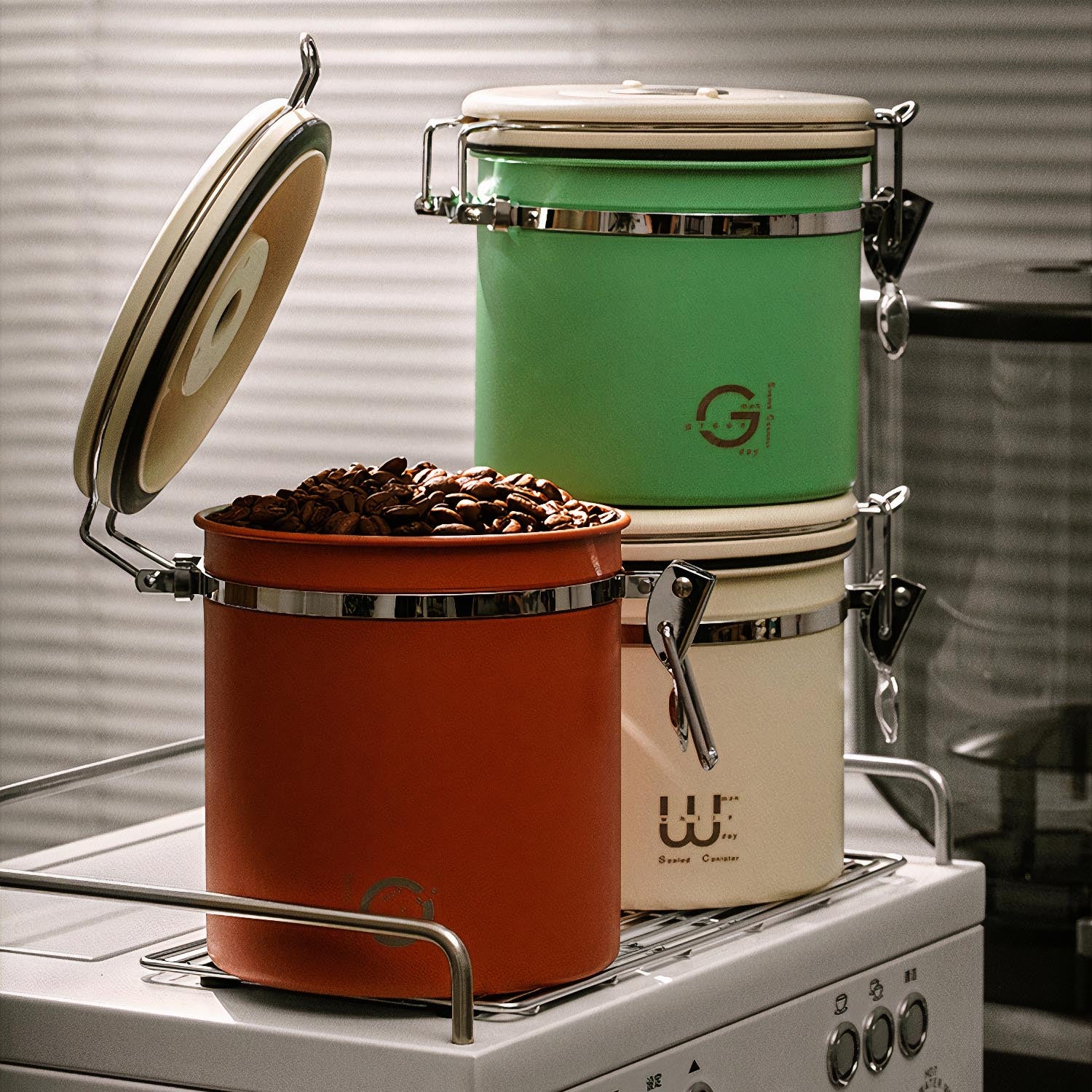 Airtight Coffee Bean Storage Canister - MUVNA - Lastaforest