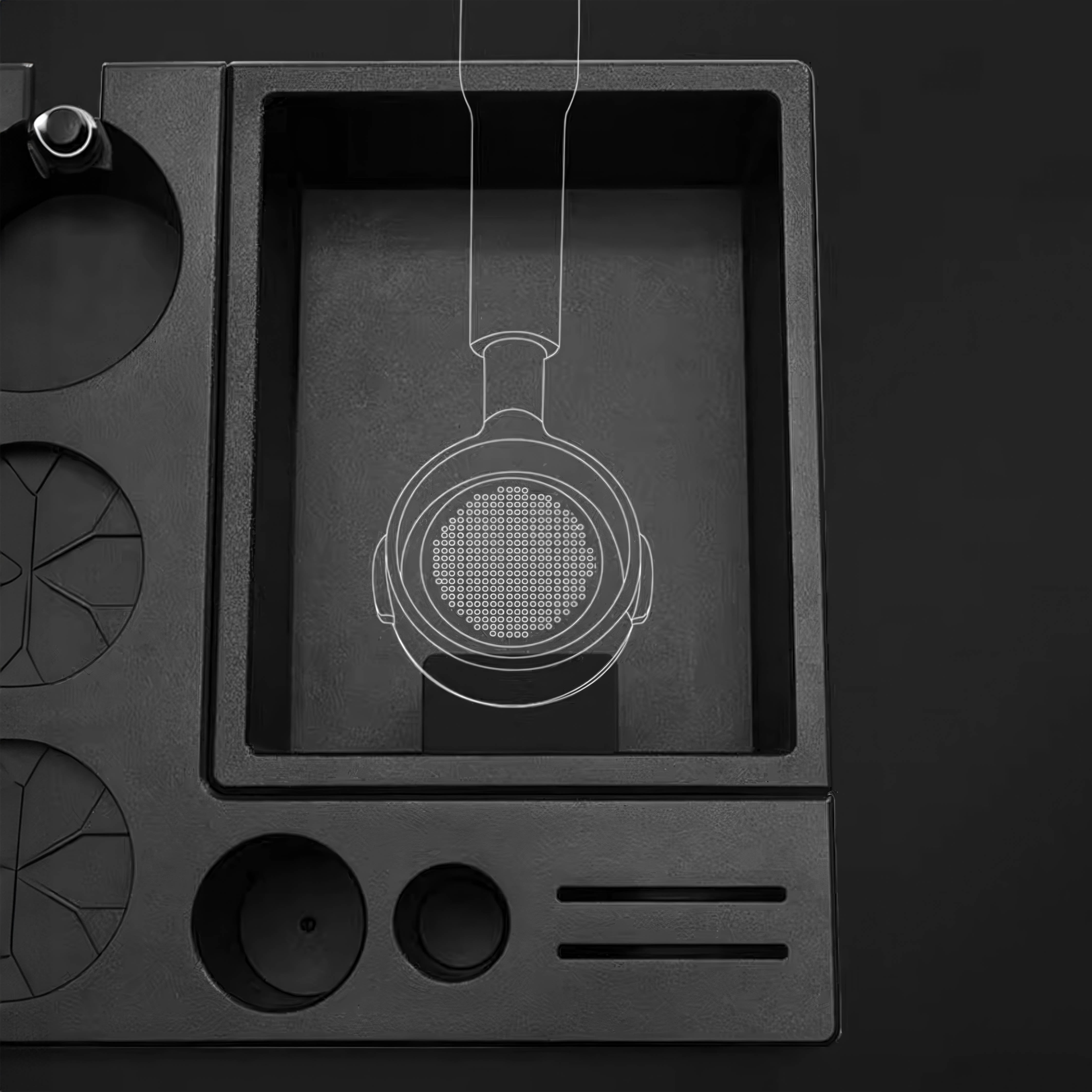 Espresso Knock Box and Tamp Station for Barista - Thumbnail 5