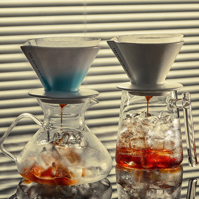 V60 Ceramic Pour Over Coffee Dripper with Sharing Pot - MUVNA - Lastaforest