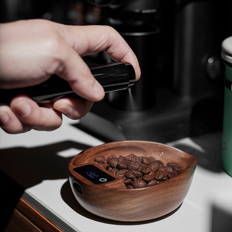 Electronic Walnut Coffee Scale With Leaf Shade - MUVNA - Lastaforest