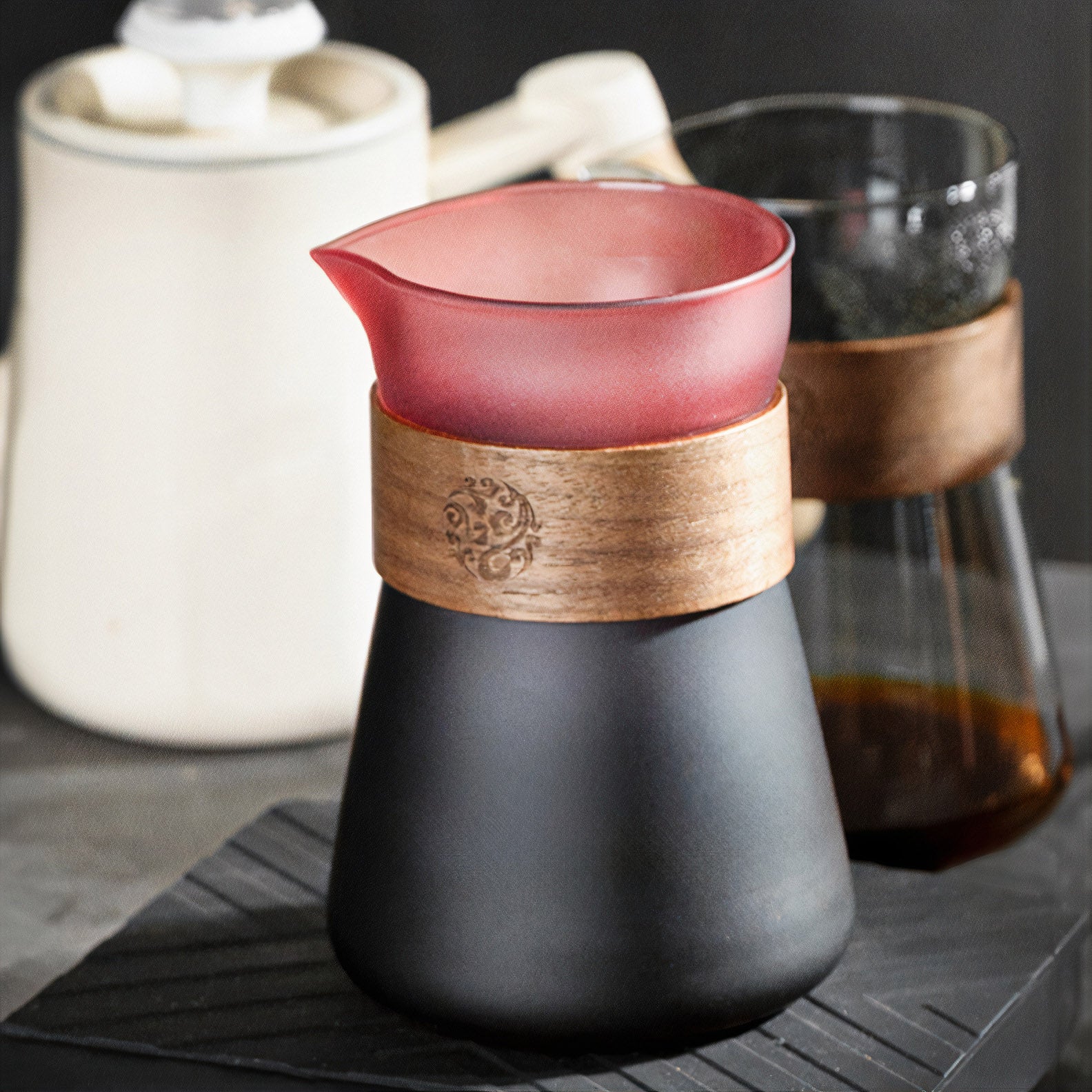 Smart V60 Brewed Coffee Set Includes Glass Drip Filter Cup - Lastaforest