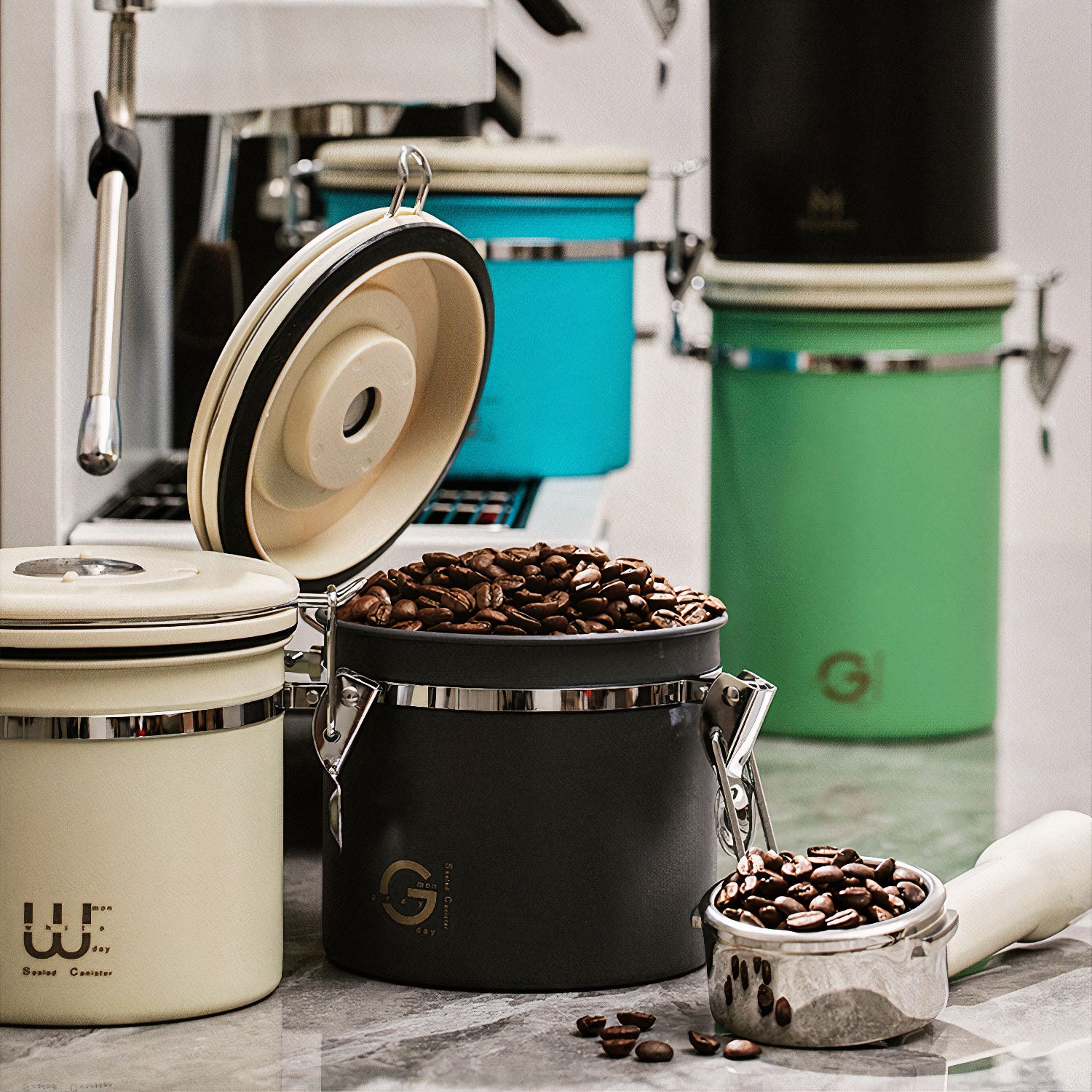 Airtight Coffee Bean Storage Canister - MUVNA - Lastaforest