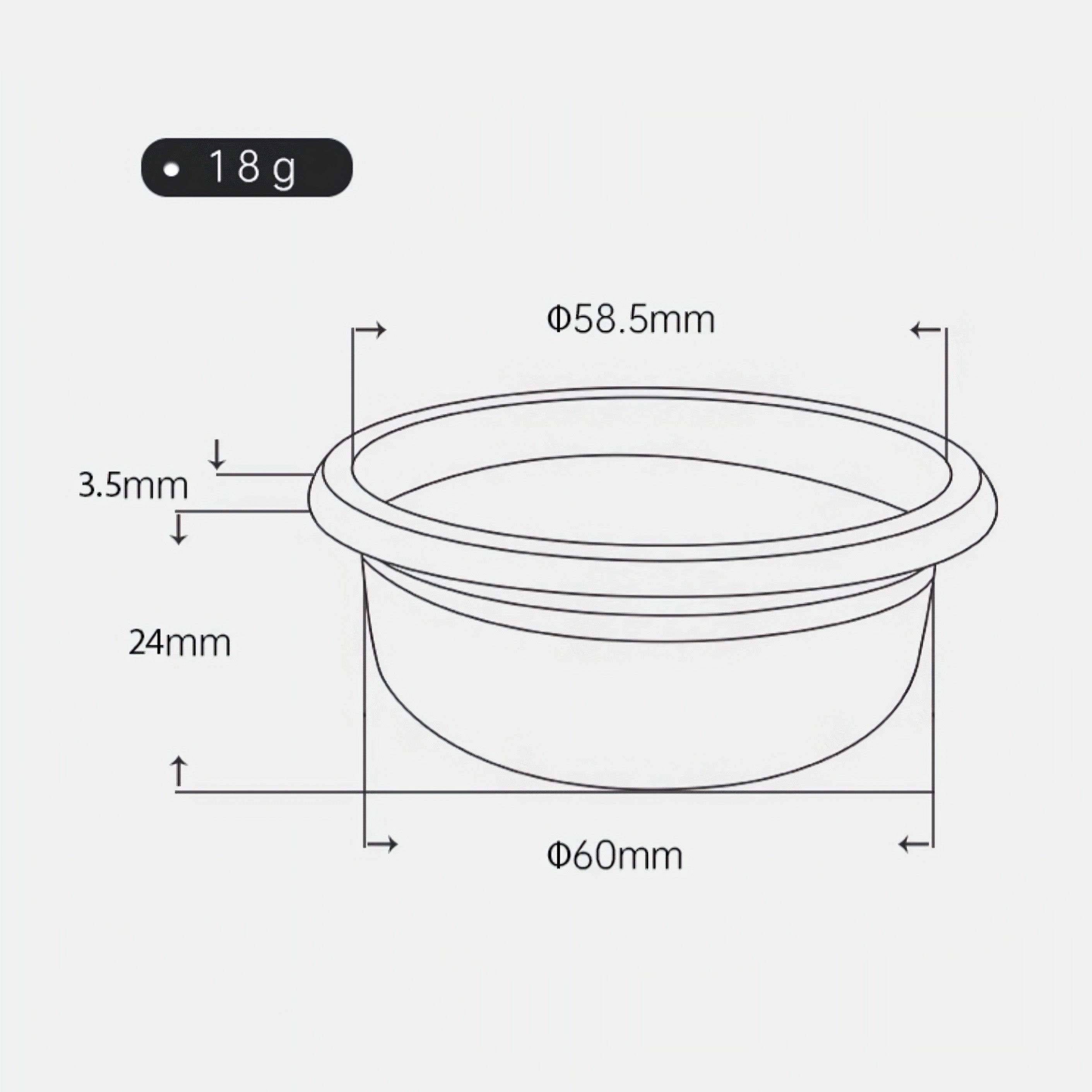 Portafilter Baskets for Espresso - MUVNA - Lastaforest