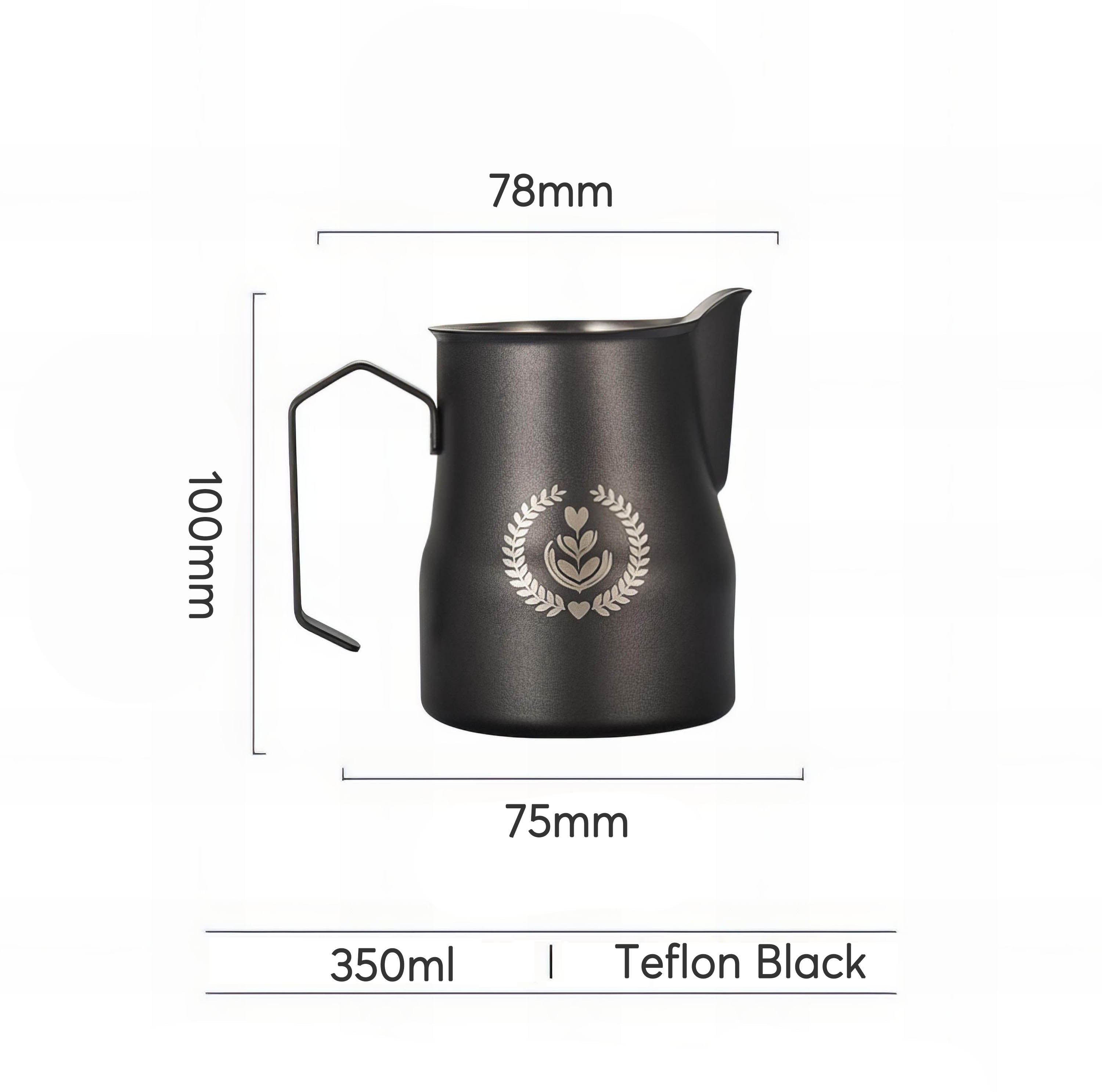 Non-Stick Milk Jug Pull Flower Cup Perfect for Cappuccino Coffee Latte Art